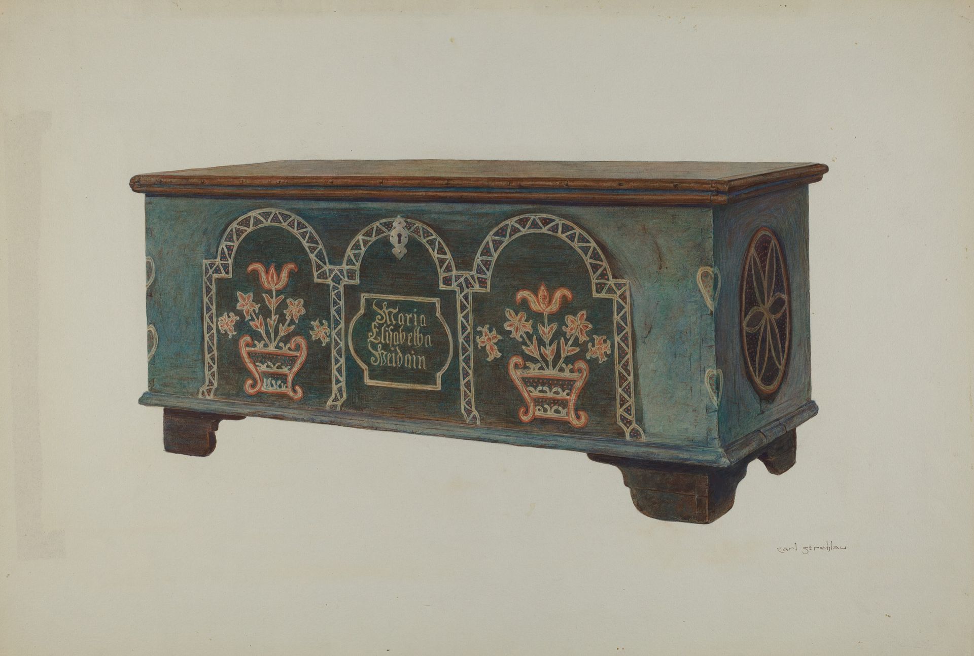 Pa. German Chest by Carl Strehlau