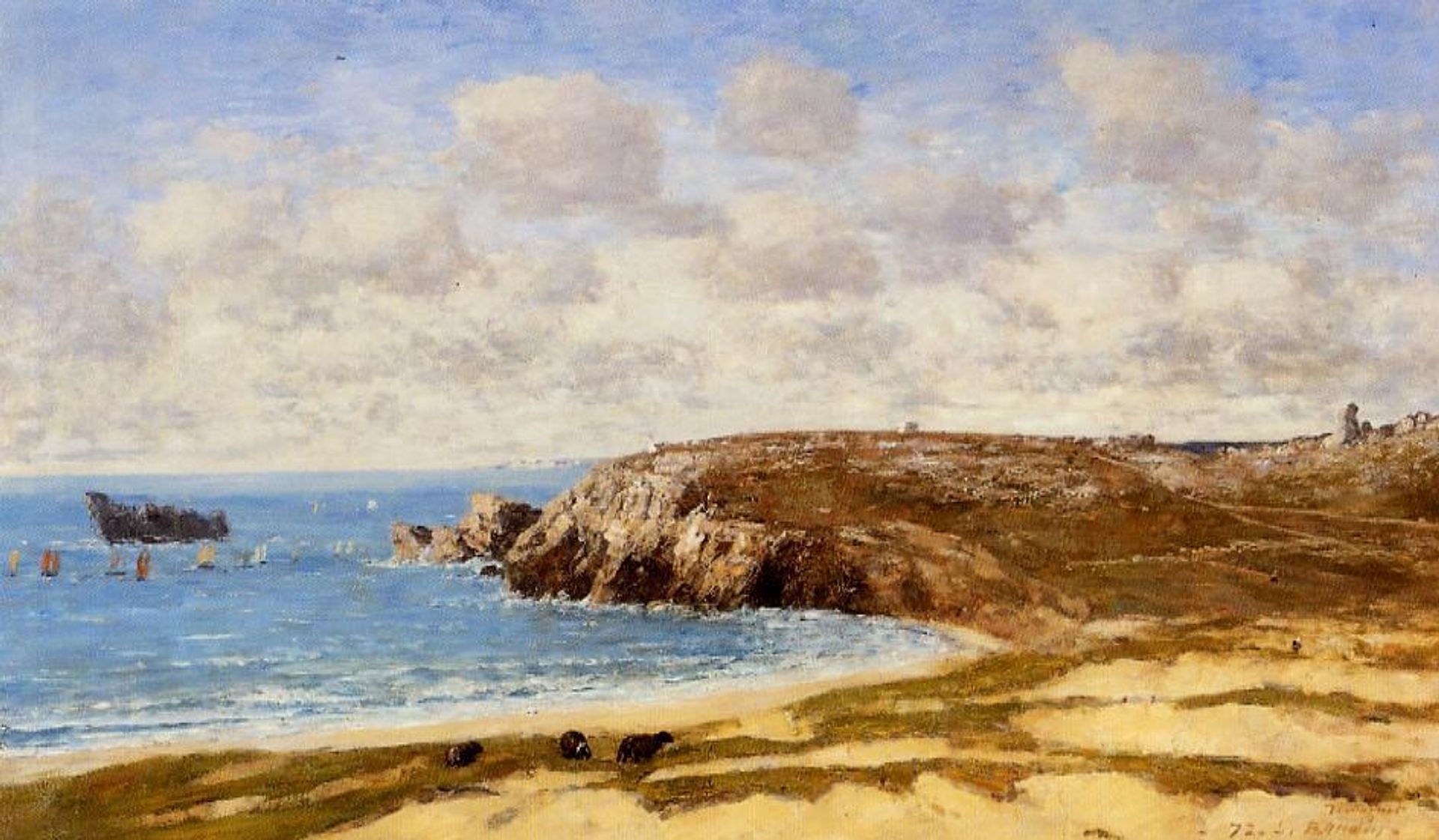Camaret, Le Toulinguet by Eugène Boudin