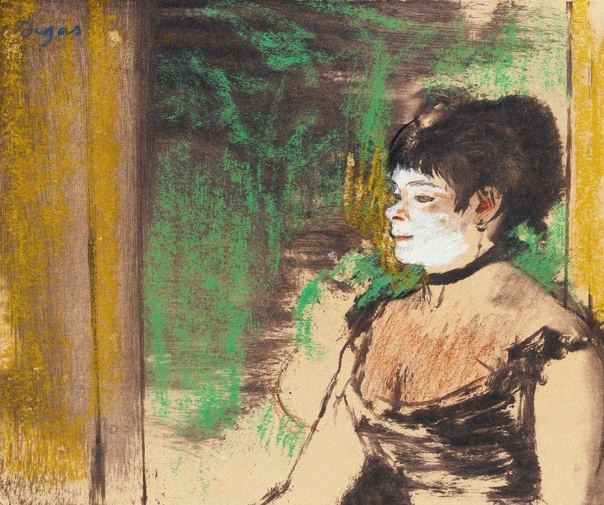 Chanteuse De Café-Concert by Edgar Degas