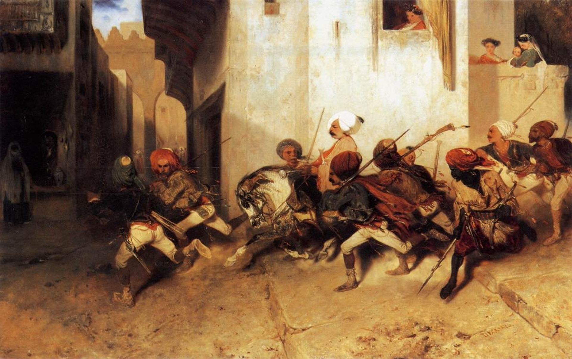 The Turkish Patrol by Alexandre-Gabriel Decamps