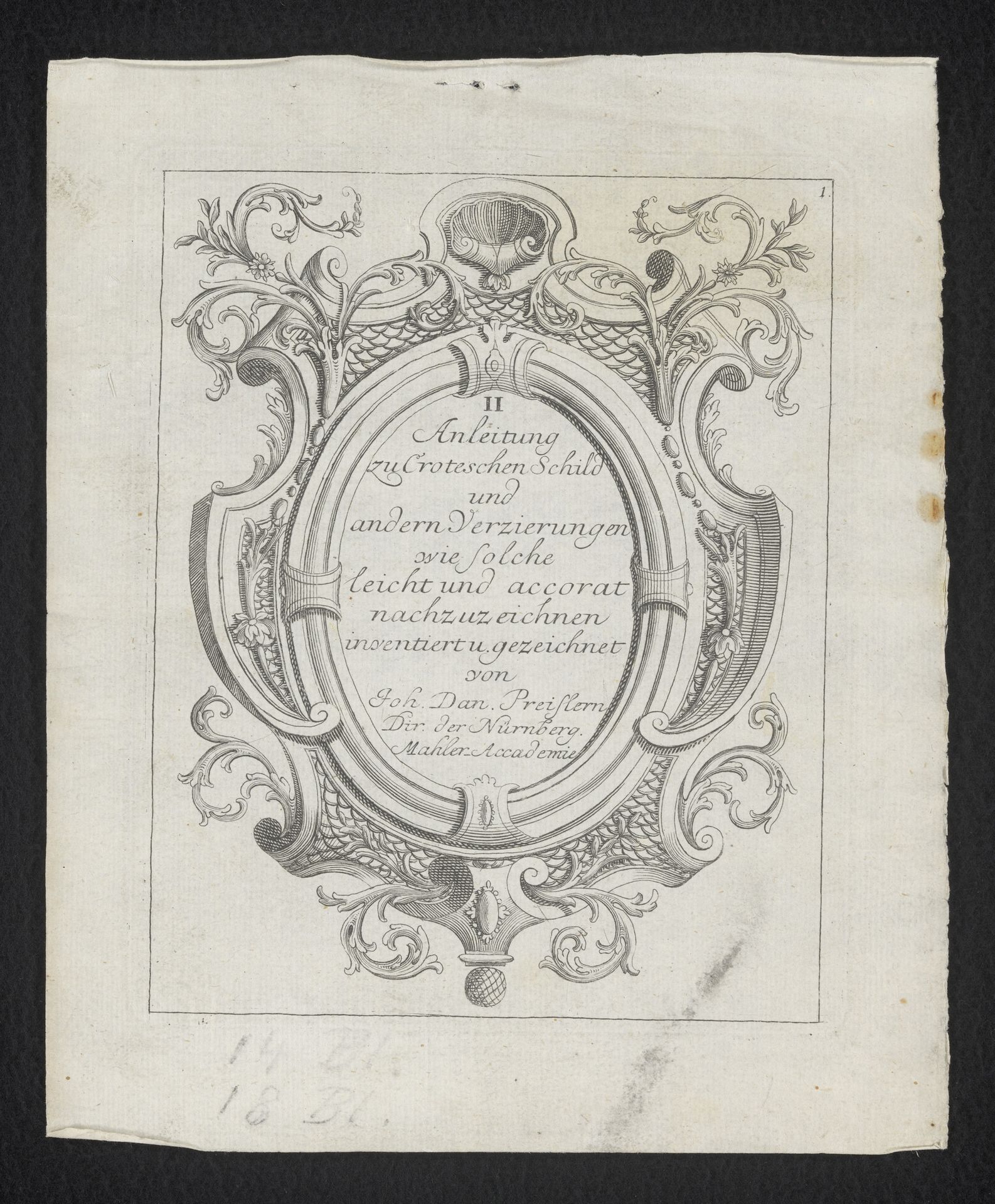 Rocaille cartouche by Anonymous