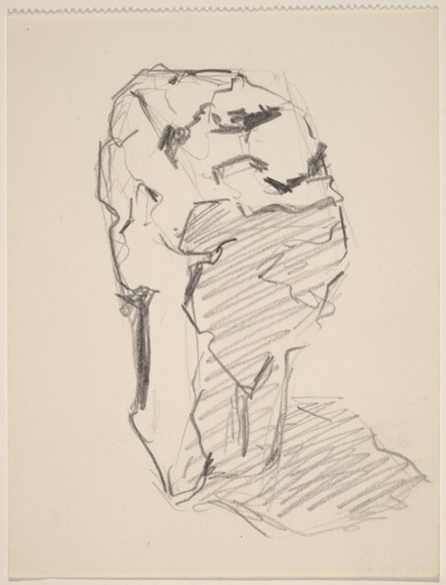 Large Boulder by Louis Lozowick