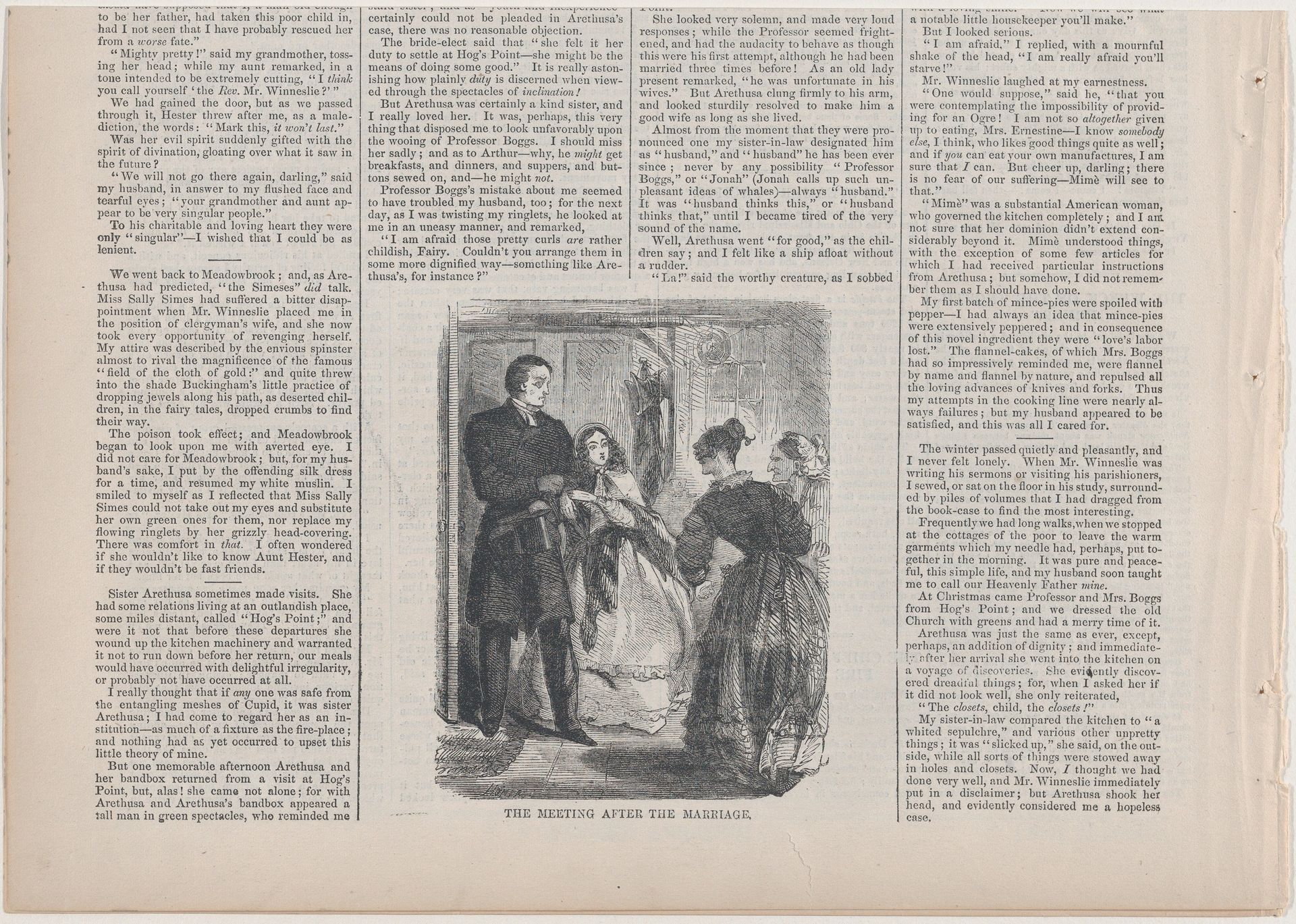 The Meeting After the Marriage (from "The Mistress of the Parsonage," in "Harper's Weekly") by Winslow Homer