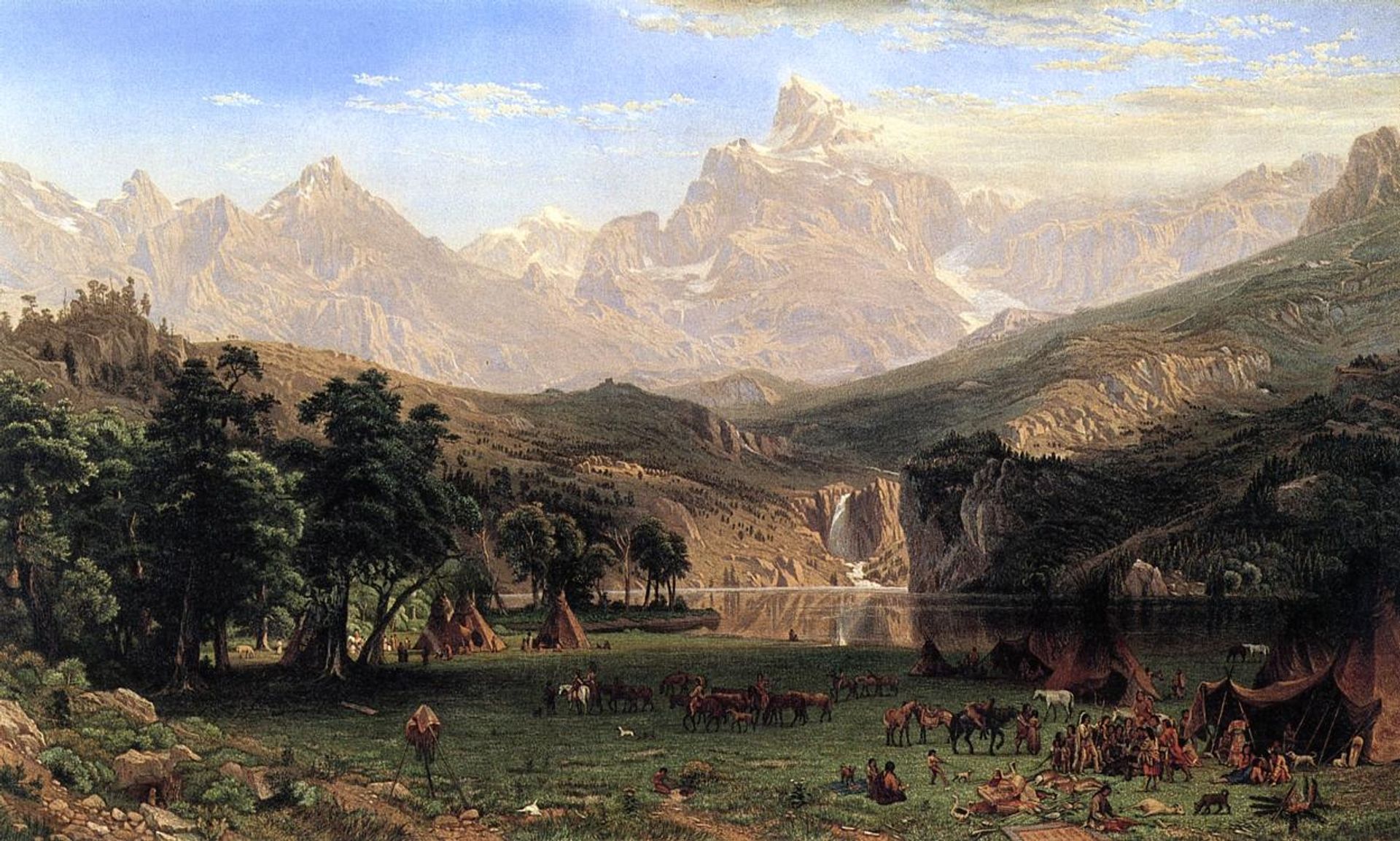 The Rocky Mountains, Landers Peak by Albert Bierstadt