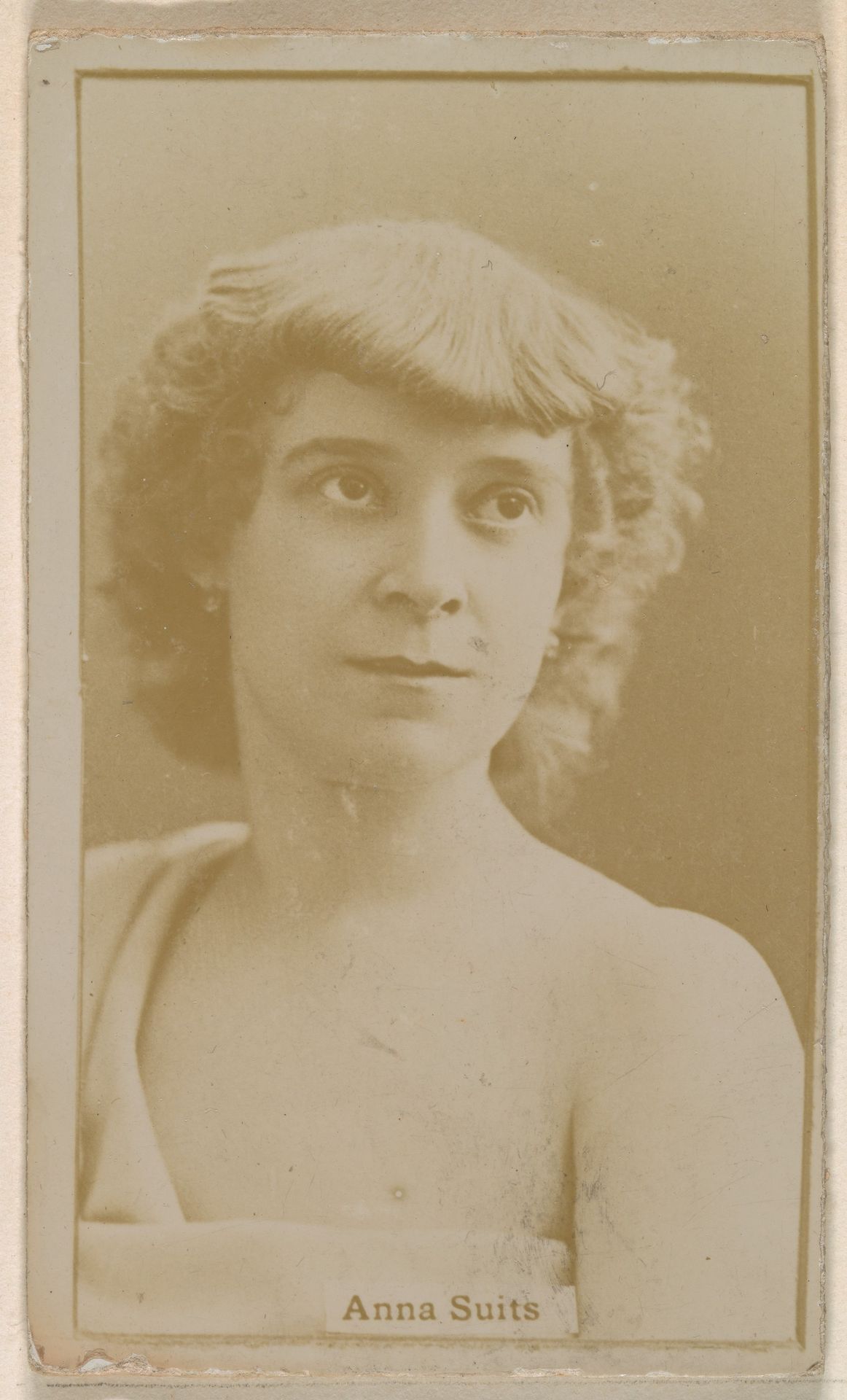Anna Suits, from the Actresses series (N245) issued by Kinney Brothers to promote Sweet Caporal Cigarettes by Kinney Brothers Tobacco Company