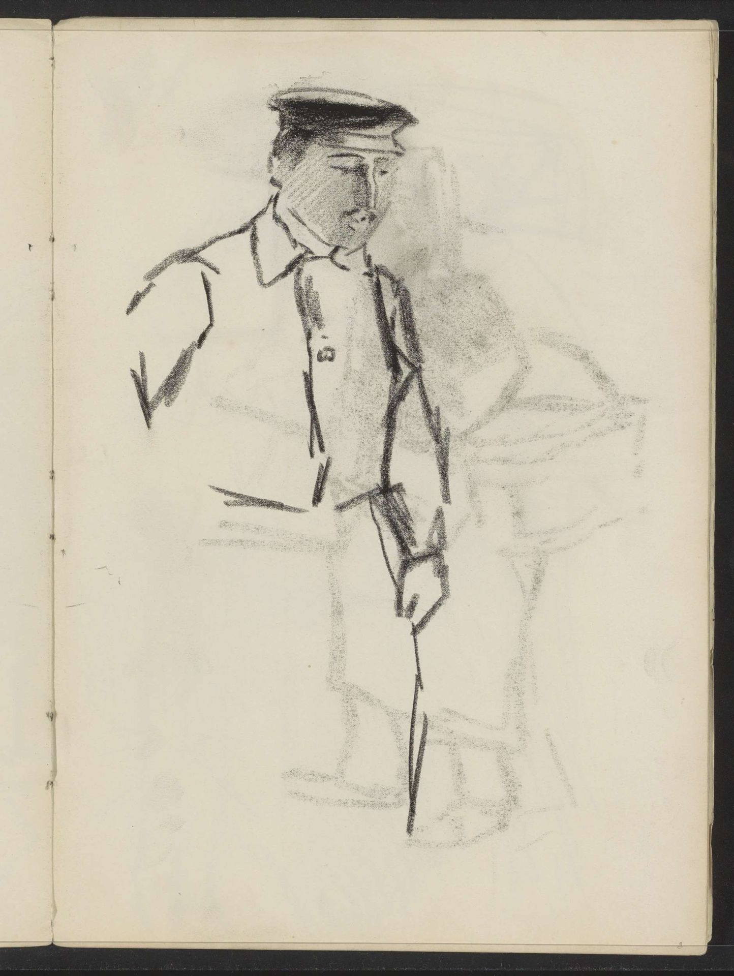 Man met pet by Isaac Israels