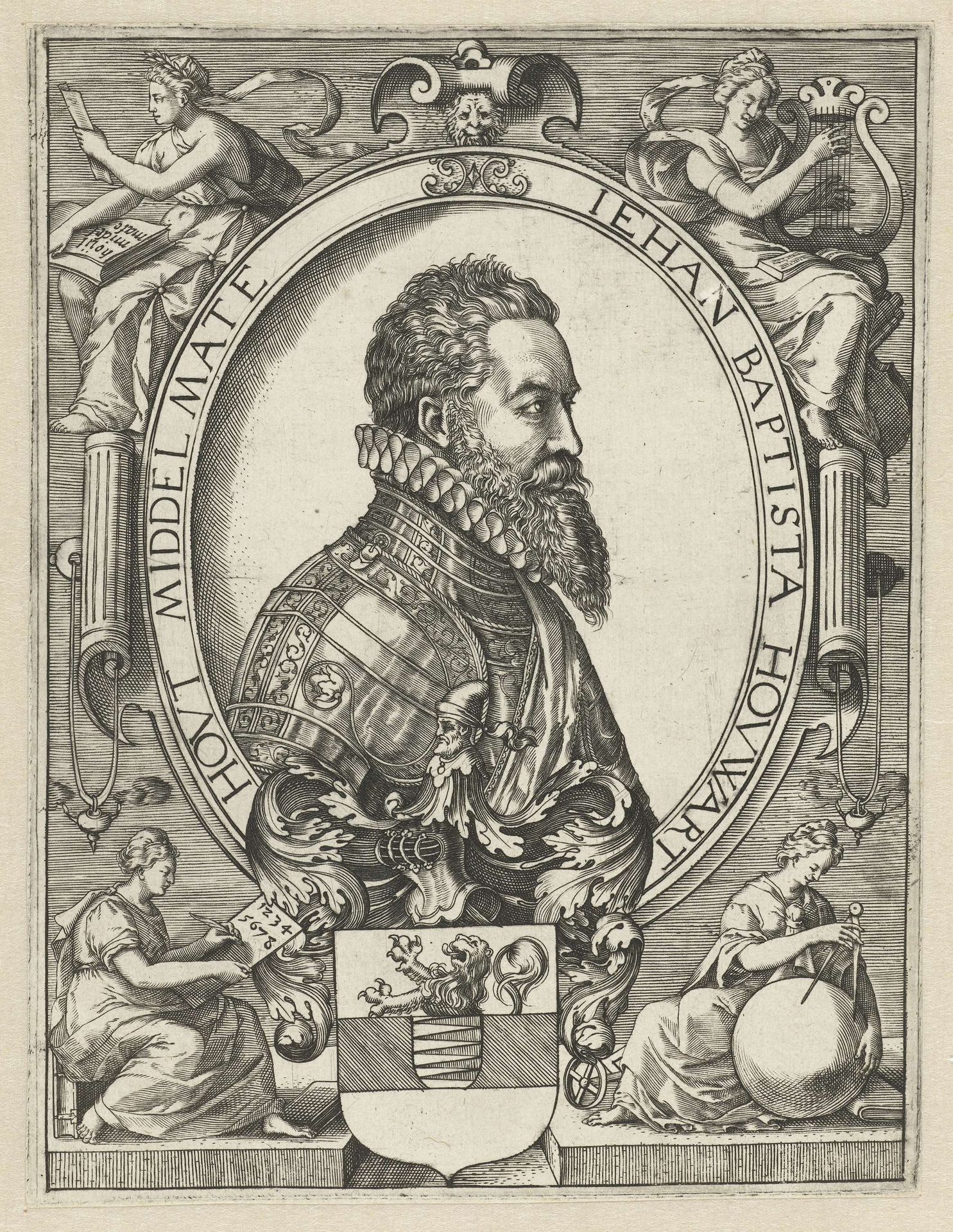 Portret van Jan Baptist Houwaert by Anonymous