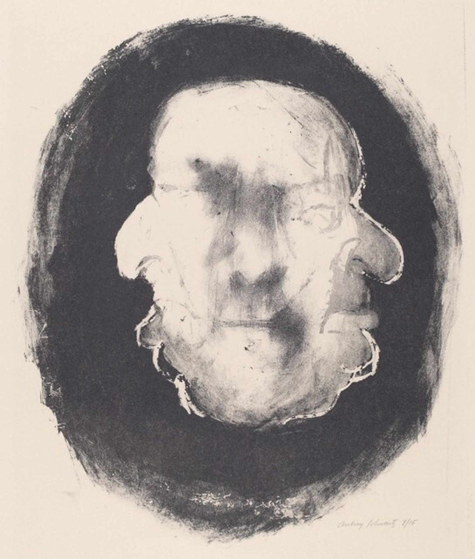 Faces - Triptych [center] by Aubrey Schwartz
