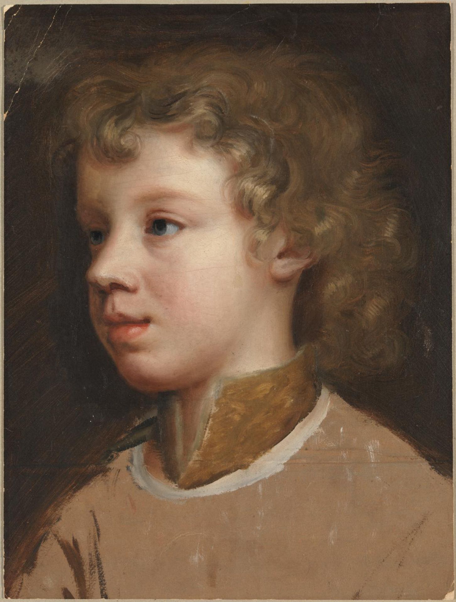 Sketch of the Artist’s Son, Bartholomew Beale, Facing Left by Mary Beale
