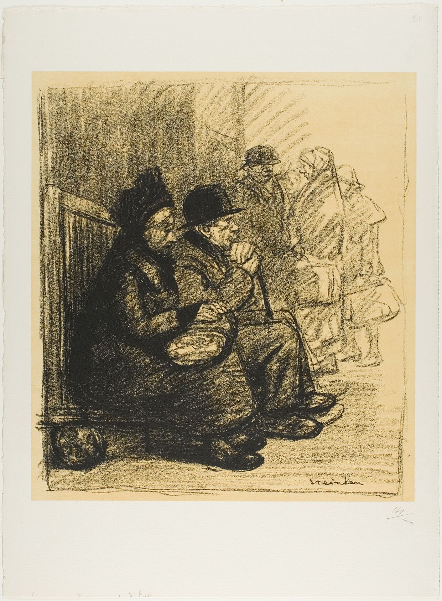 Verdunois at the Gare de l'Est Station by Théophile Alexandre Steinlen