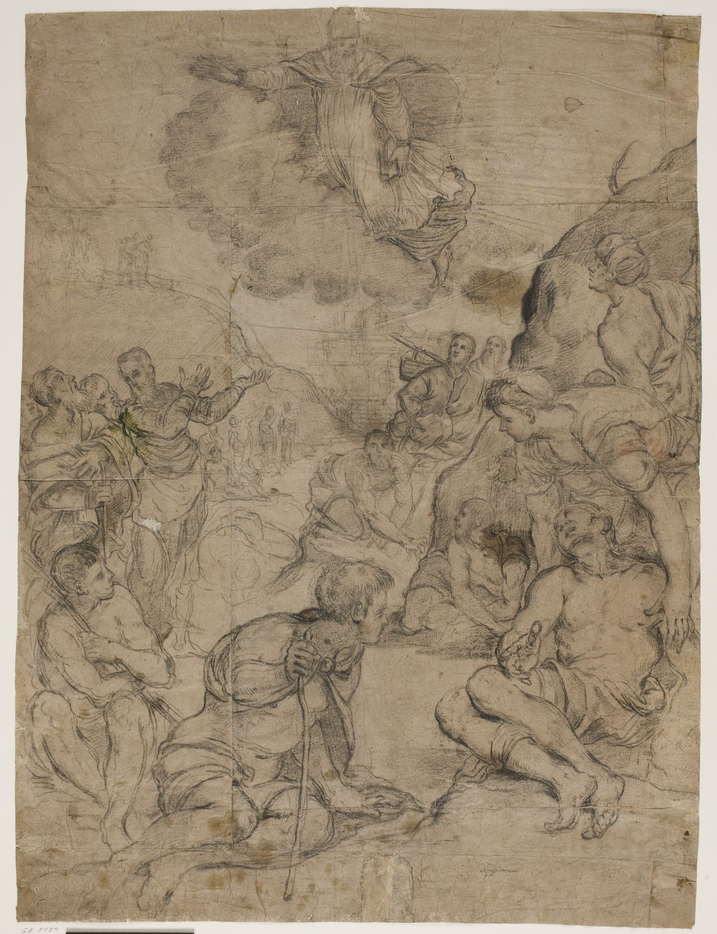 St Augustine healing the paralytics, after Tintoretto’s painting in the Museo Civico, Vicenza by Anonymous