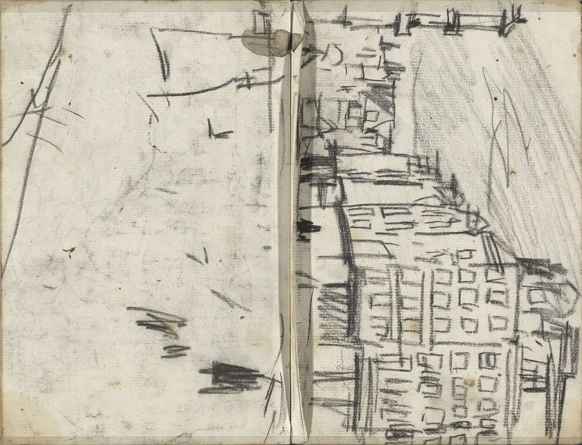 De brug over het Singel bij de Paleisstraat by George Hendrik Breitner