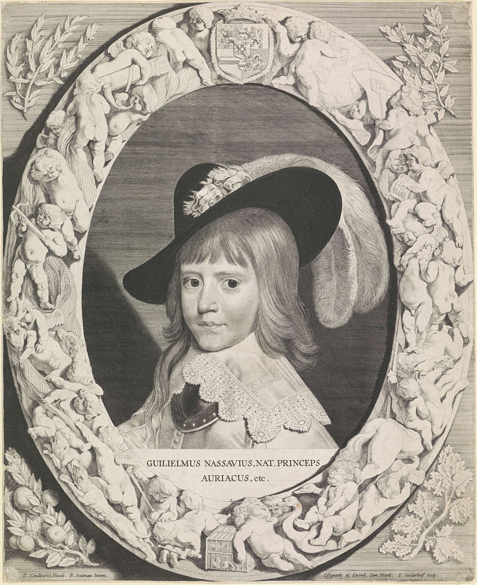 Portret van Willem II, prins van Oranje by Jonas Suyderhoef