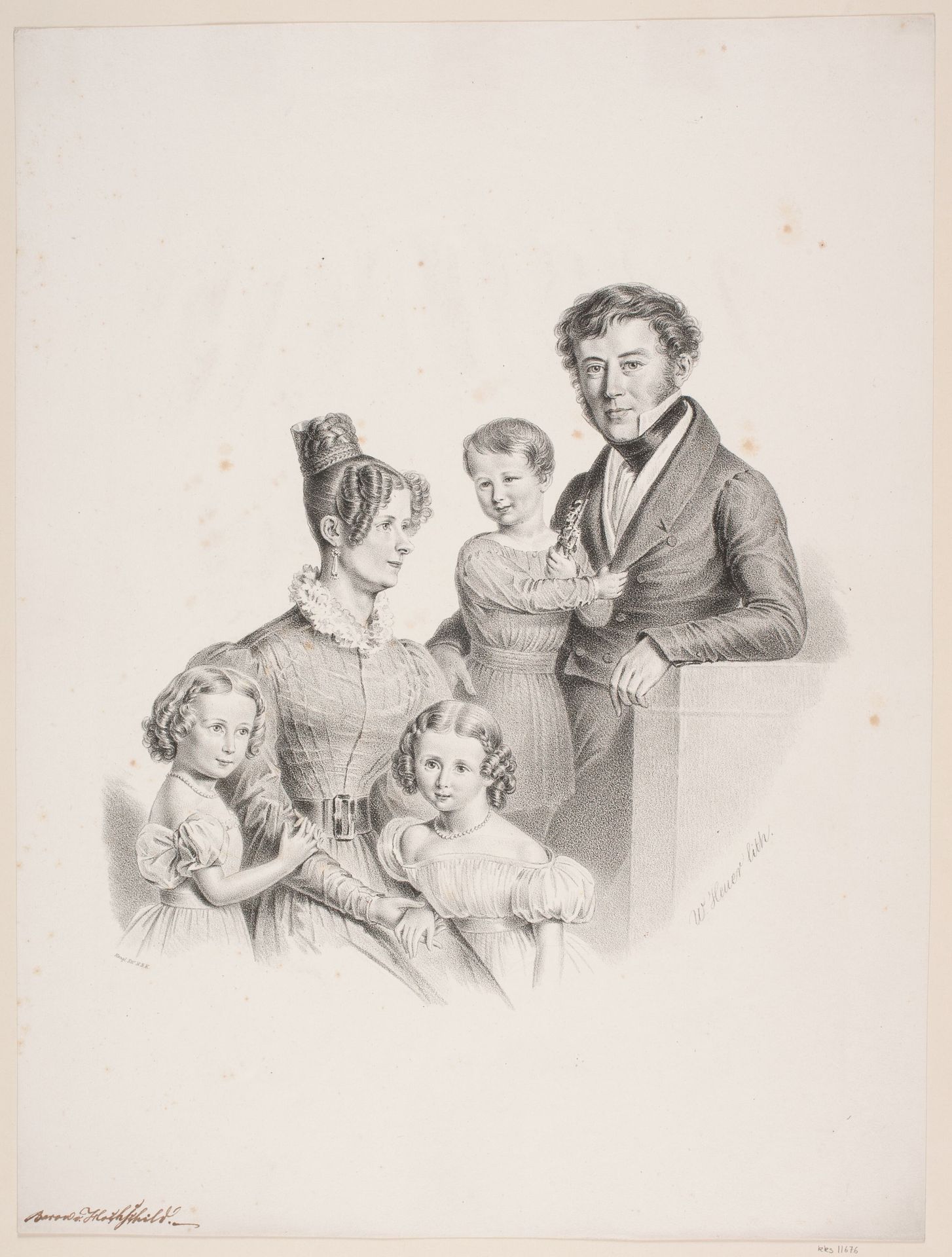 Baron V. Hochschild med familie by WIlhelm Heuer