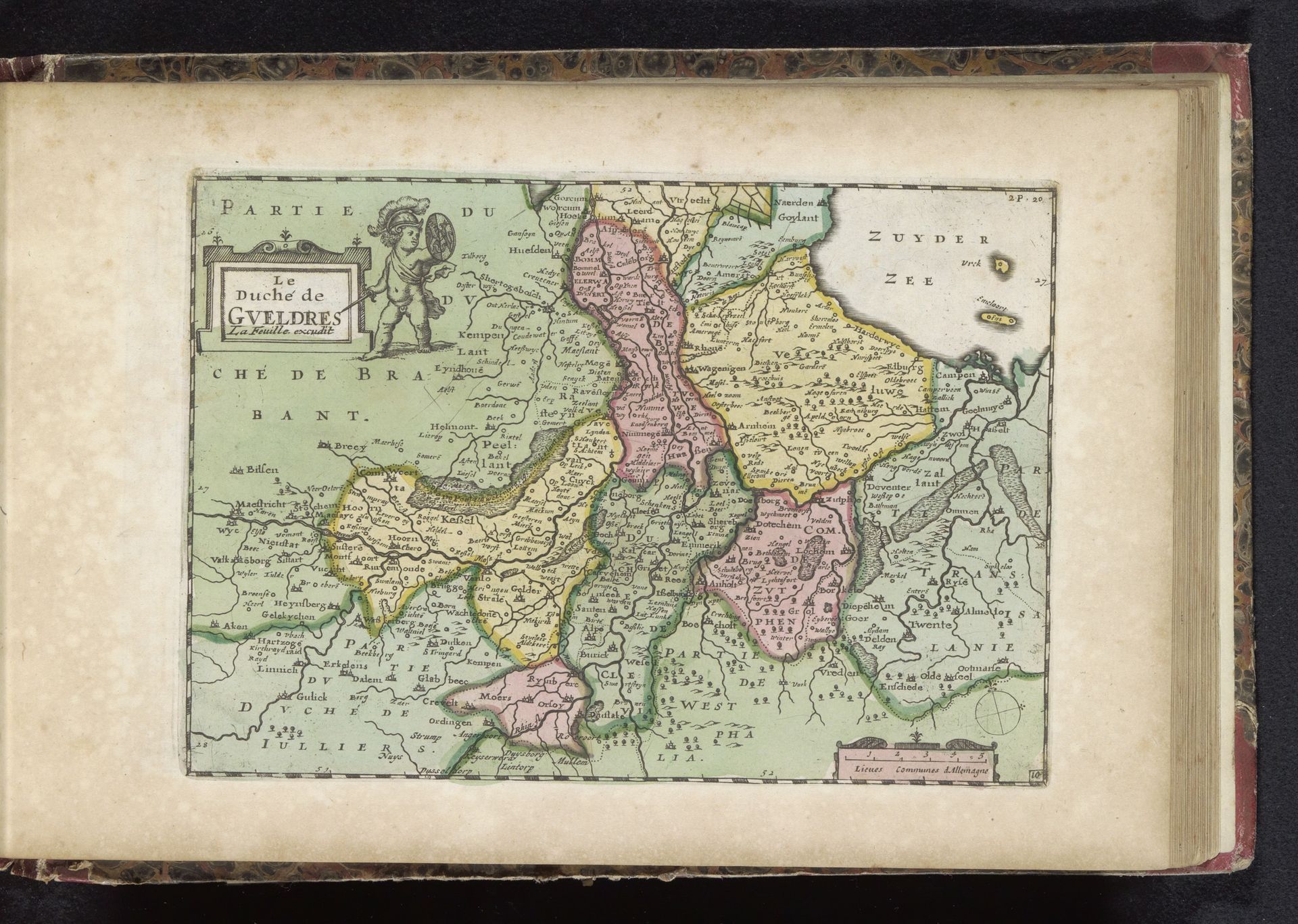 Kaart van hertogdom Gelre by Anonymous