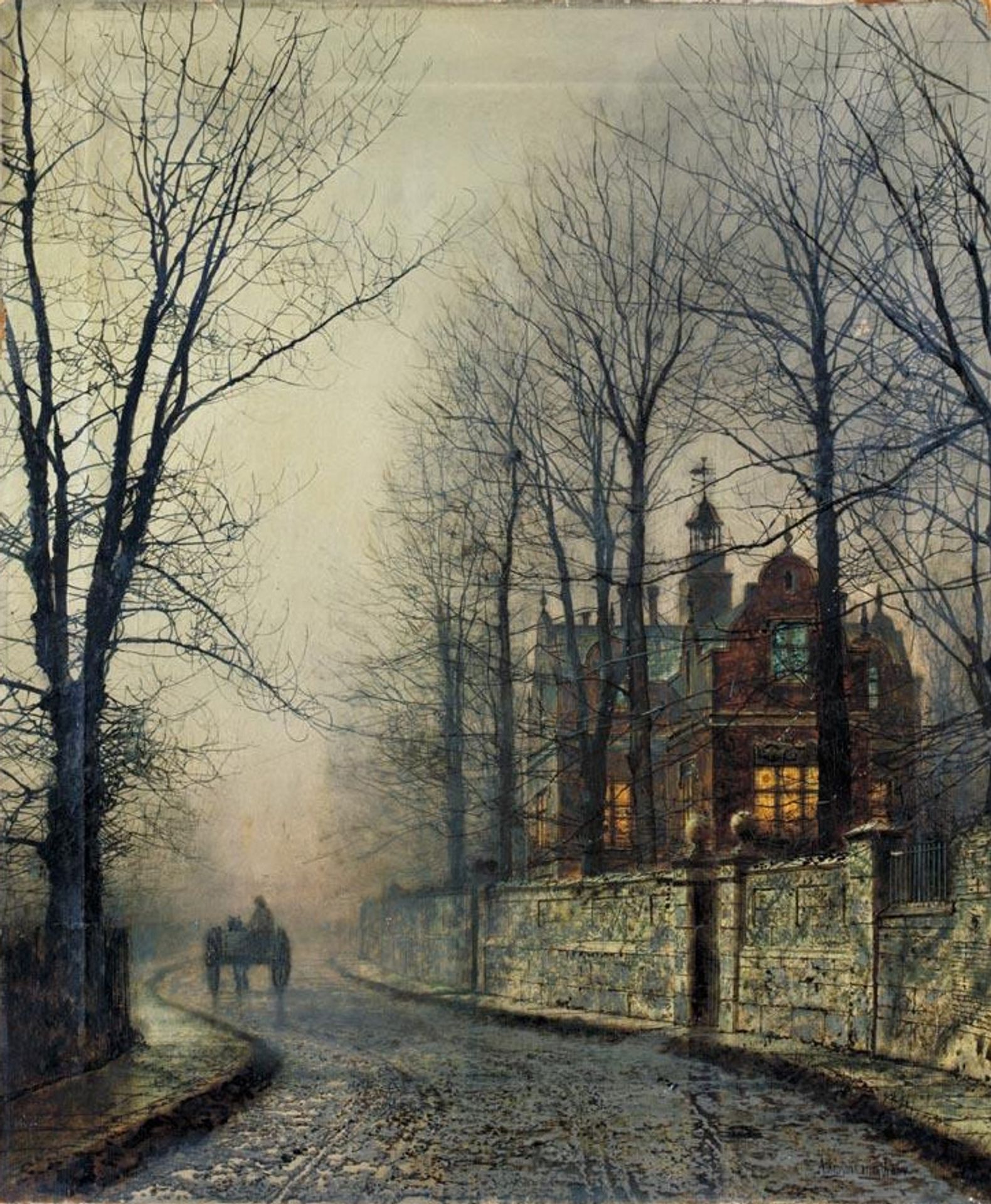 November Moonlight by John Atkinson Grimshaw