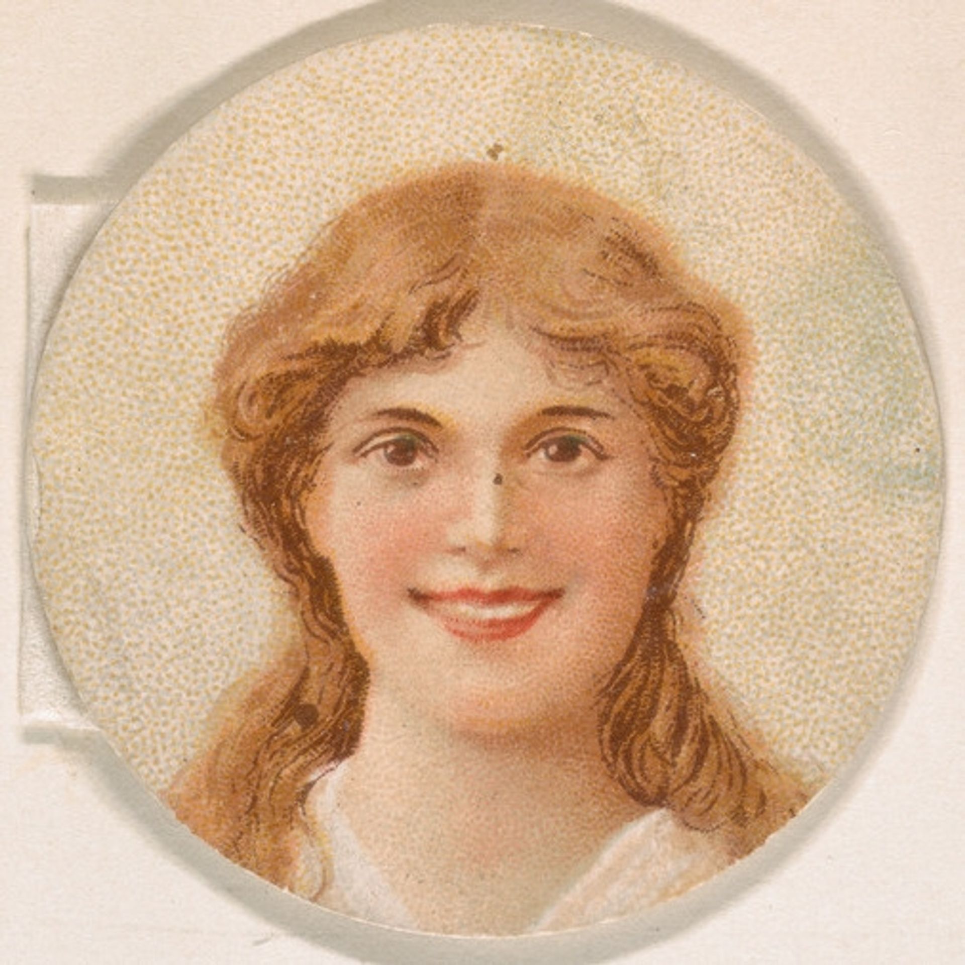 Portrait of woman, from the Novelties series (N228, Type 1) issued by Kinney Bros. by Kinney Brothers Tobacco Company