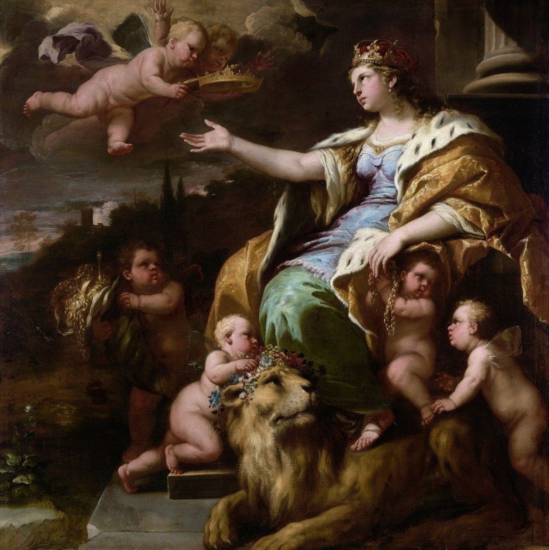 Allegory of Magnanimity by Luca Giordano