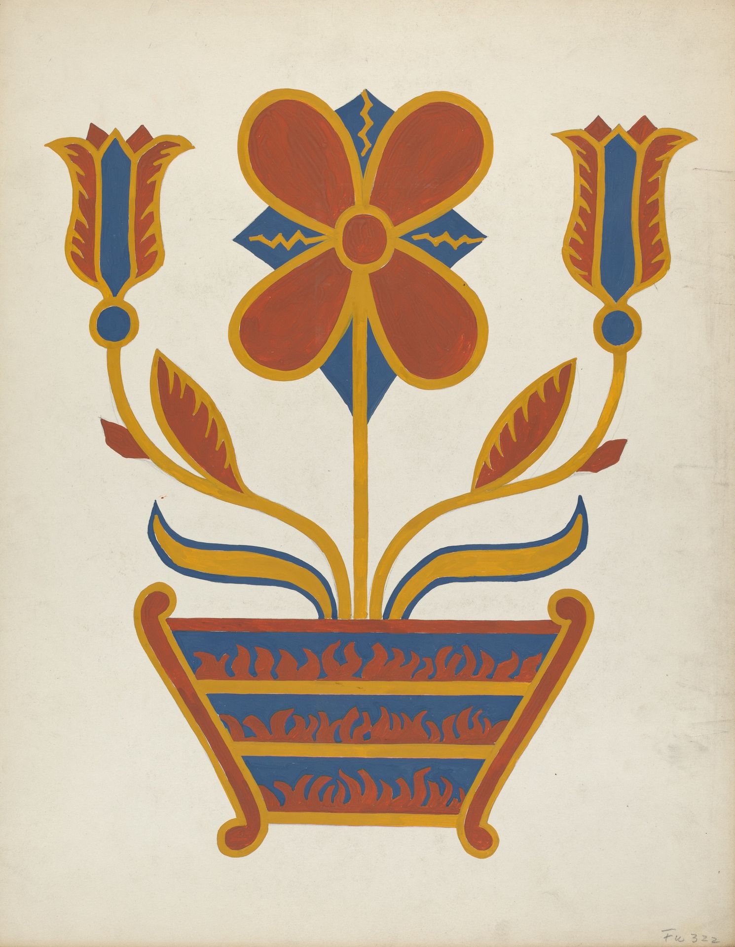 Study for Proposed Portfolio "Decorated Chests of Rural Pennsylvania" by Anonymous