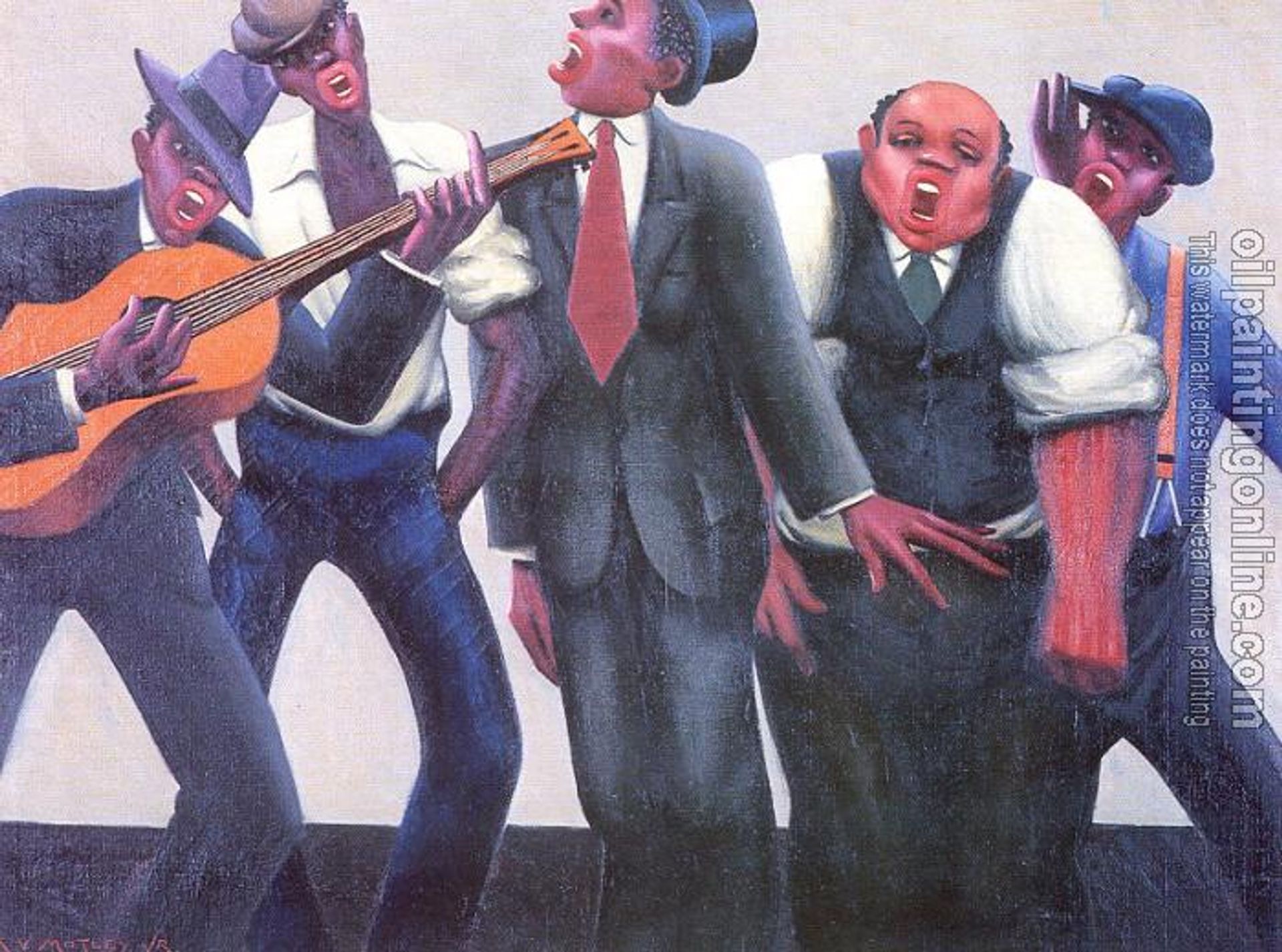 The Jazz Singers by Archibald Motley