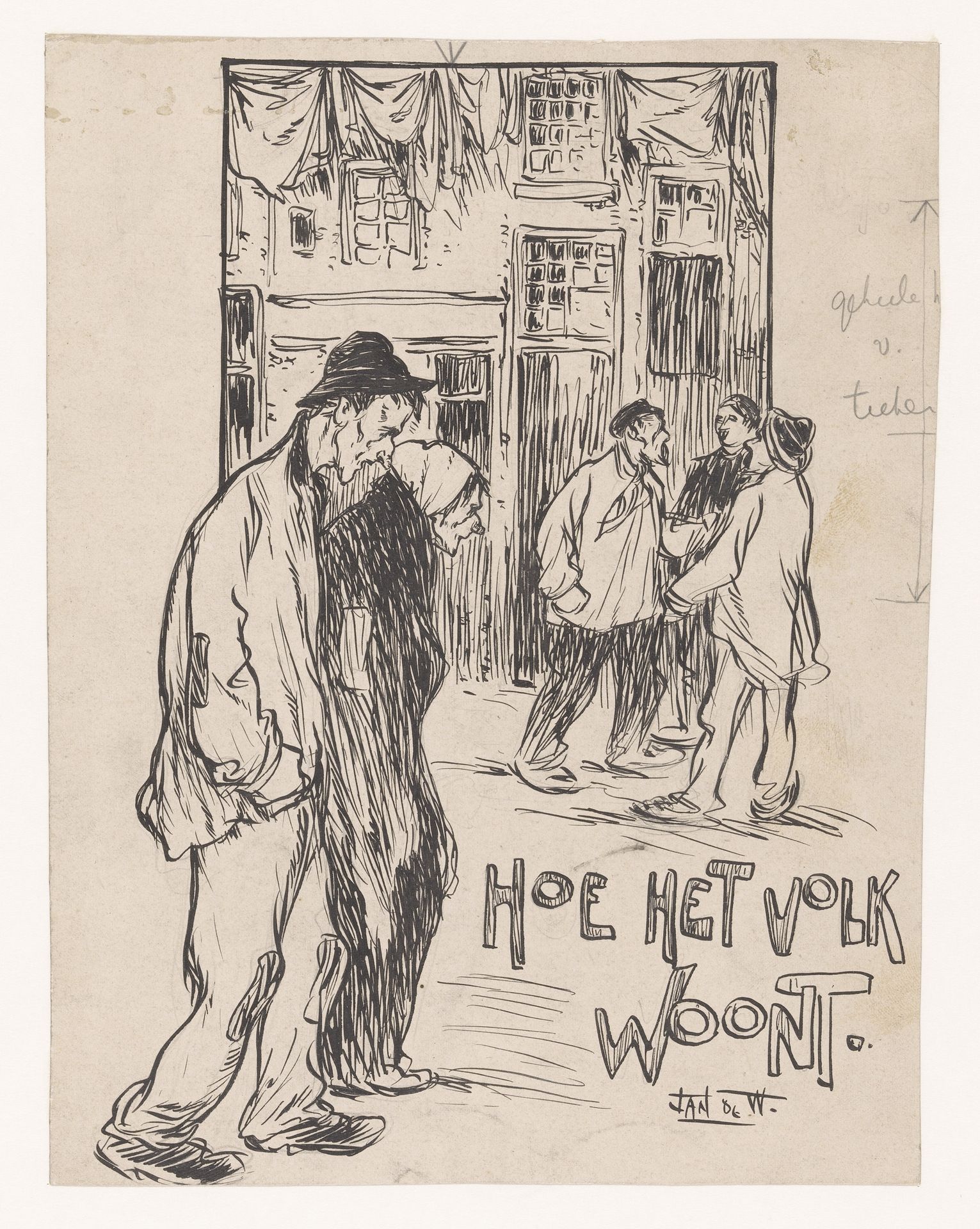 Hoe het volk woont by Jan de Waardt