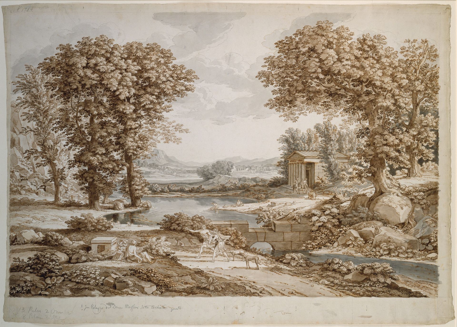 Heroic landscape by Johann Christian Reinhart