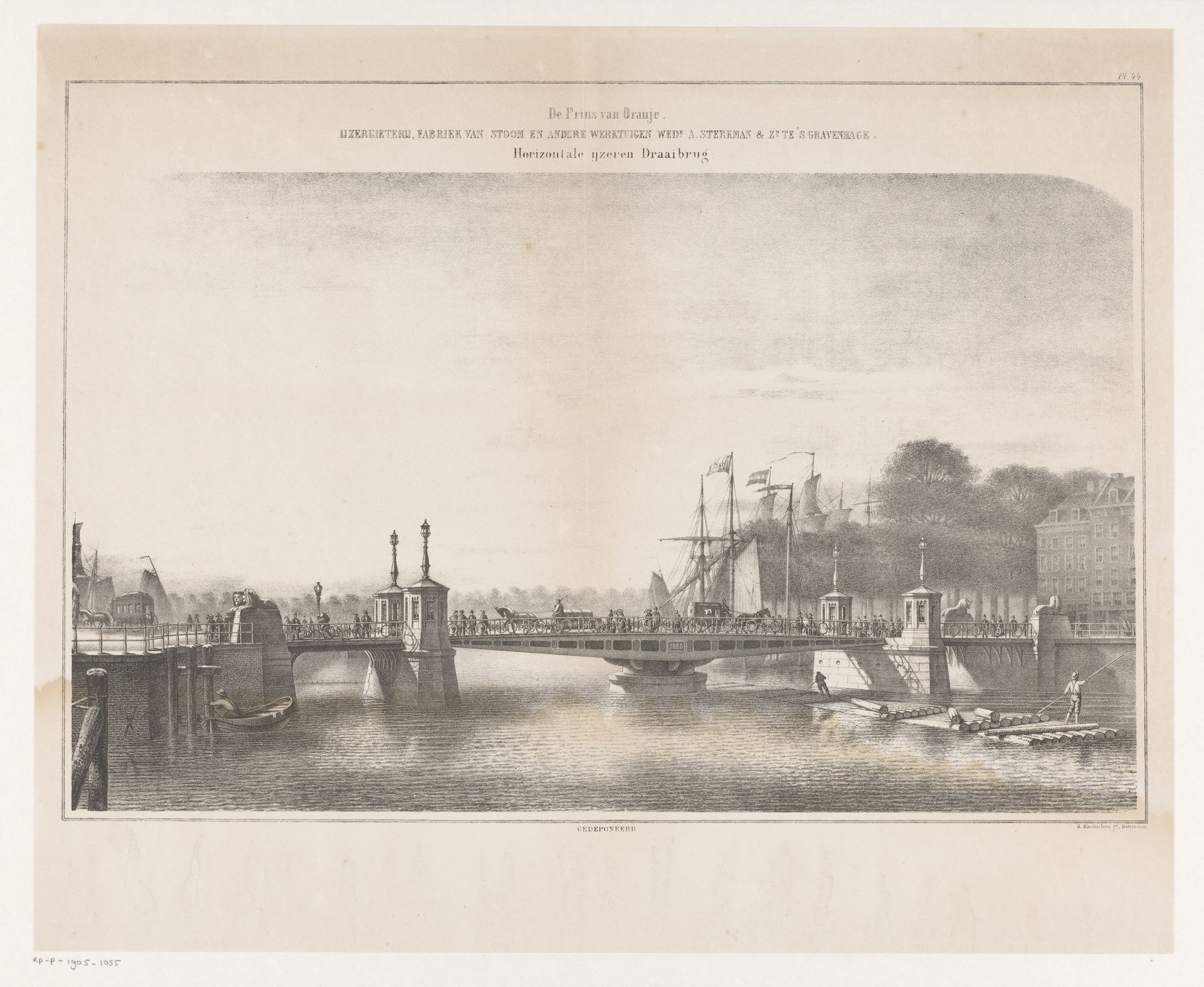 Koningsbrug in Rotterdam by Matthijs Willem Gerardus Michielsen