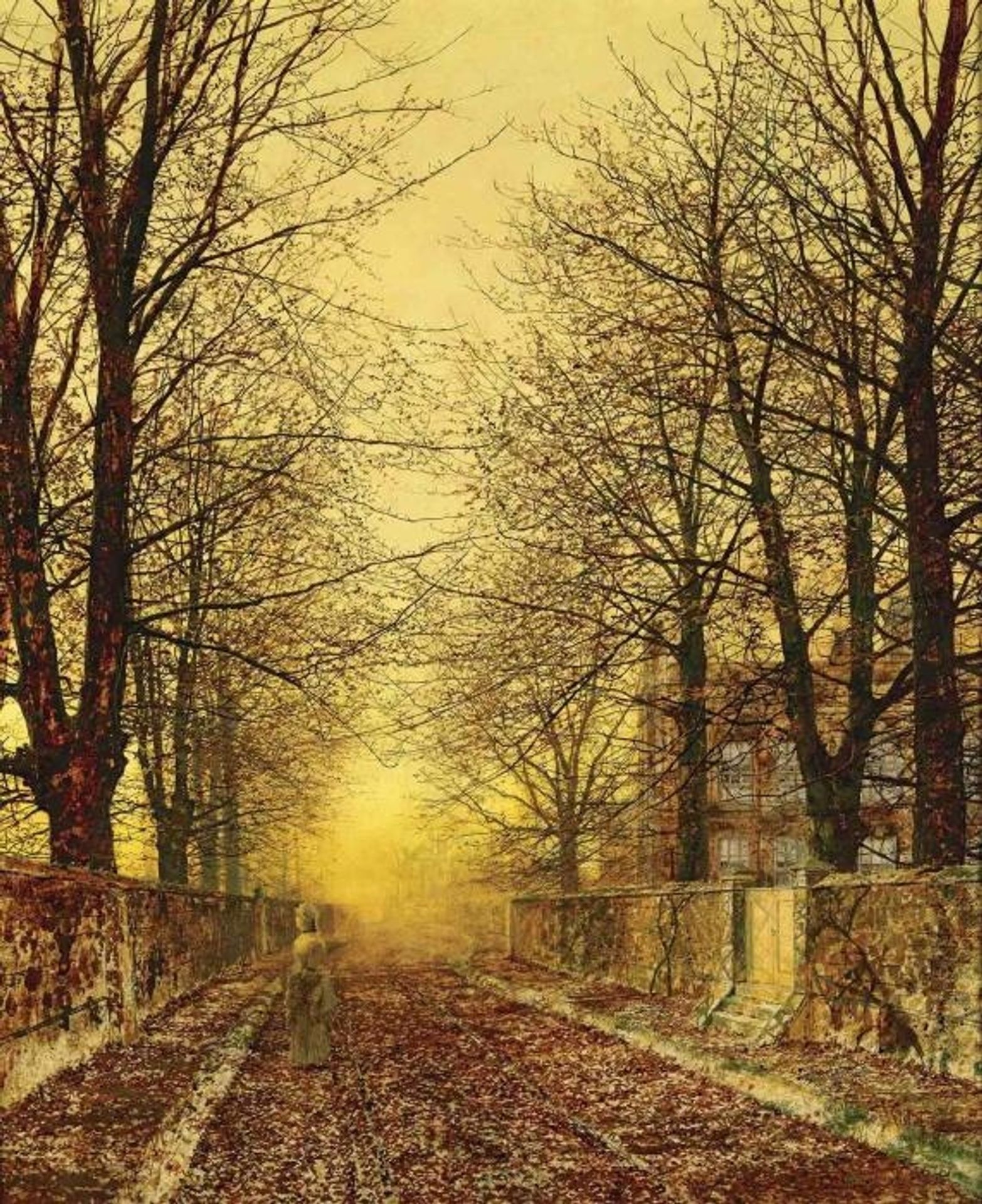 A Golden Country Road by John Atkinson Grimshaw
