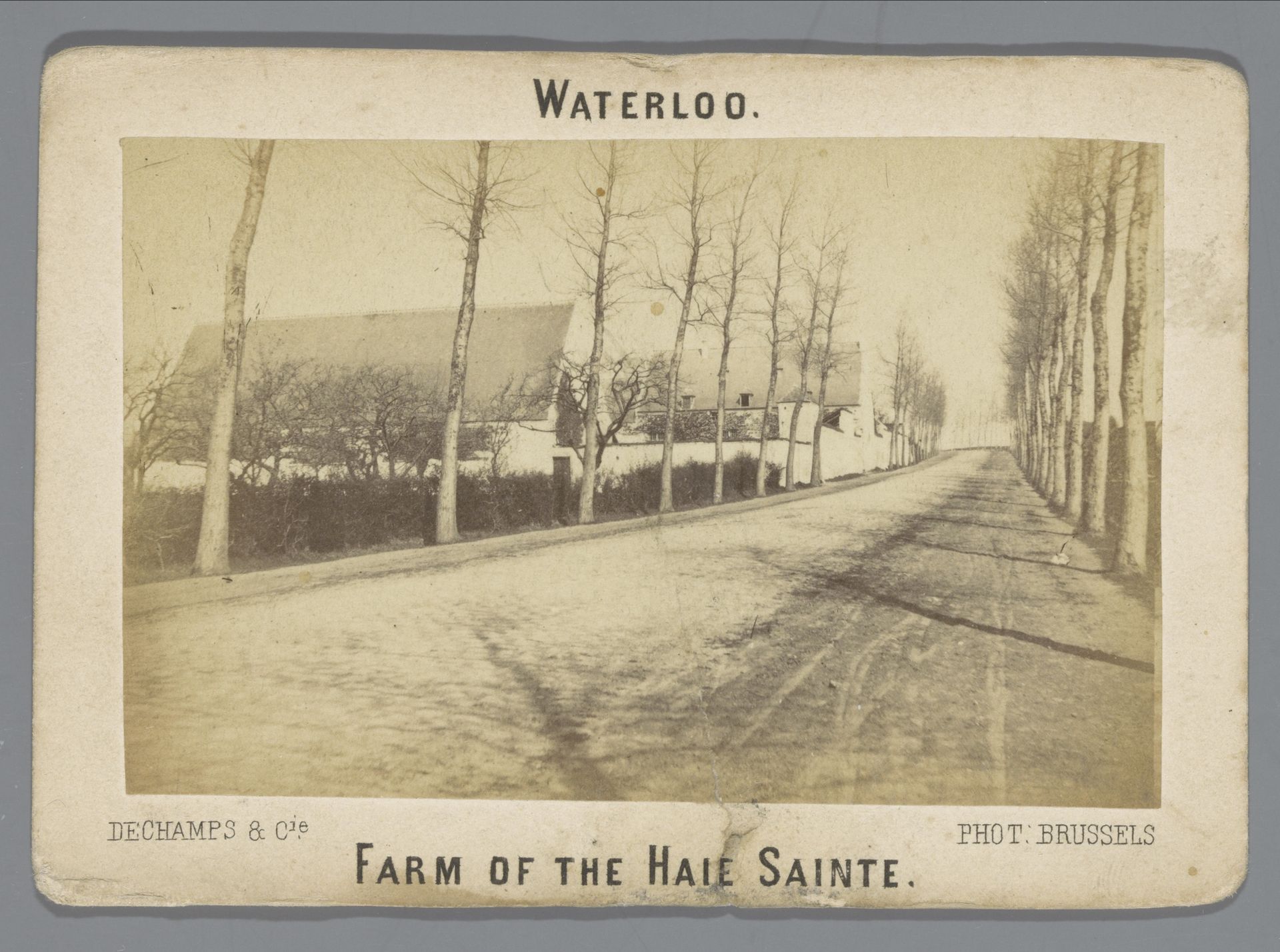 Boerderij La Haye Sainte nabij Waterloo by Pierre-Edouard Dechamps