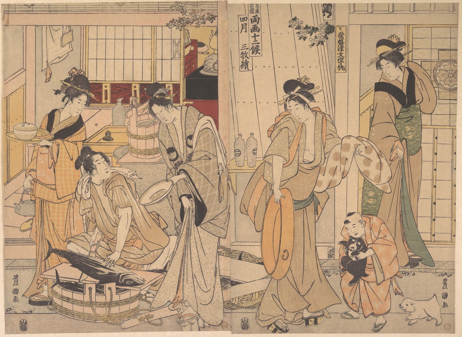 The Fourth Month by Utagawa Toyokuni I