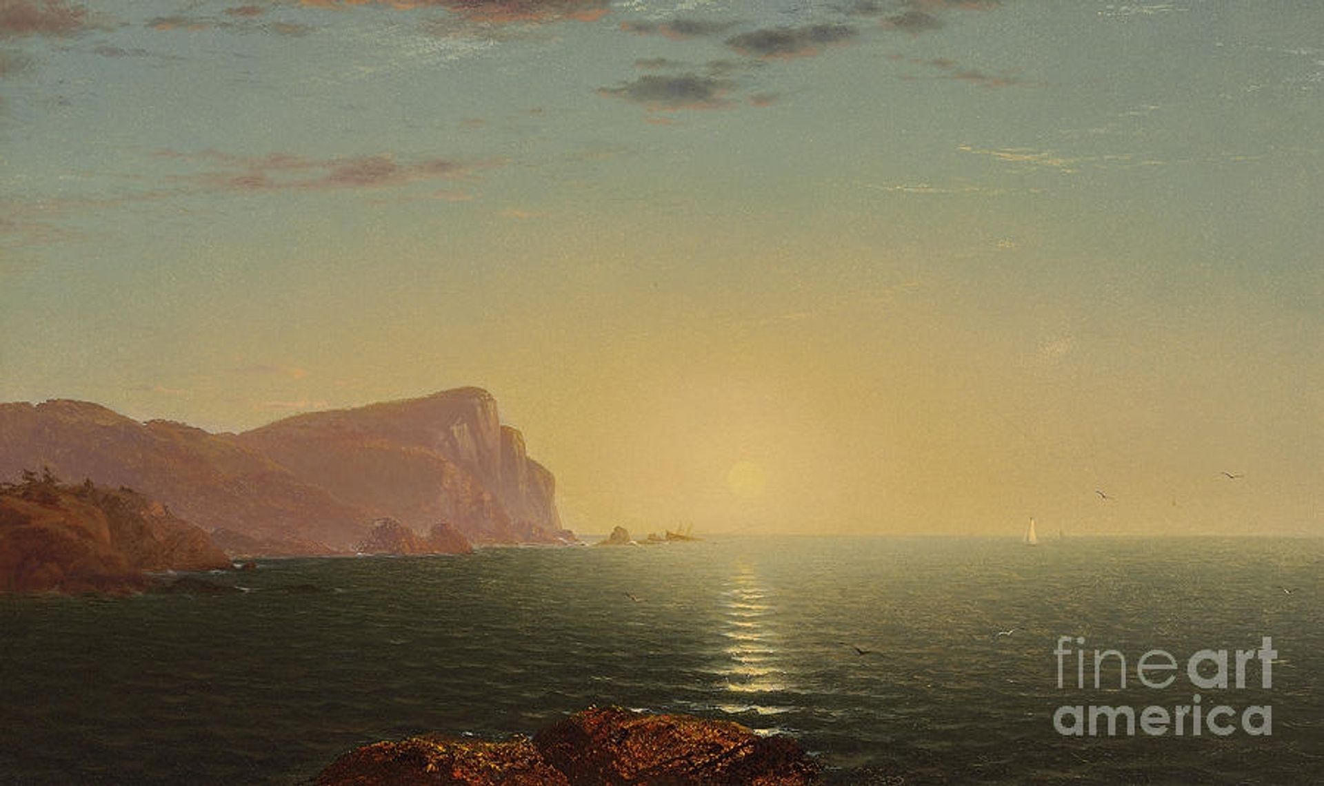 New England Sunrise by John Frederick Kensett