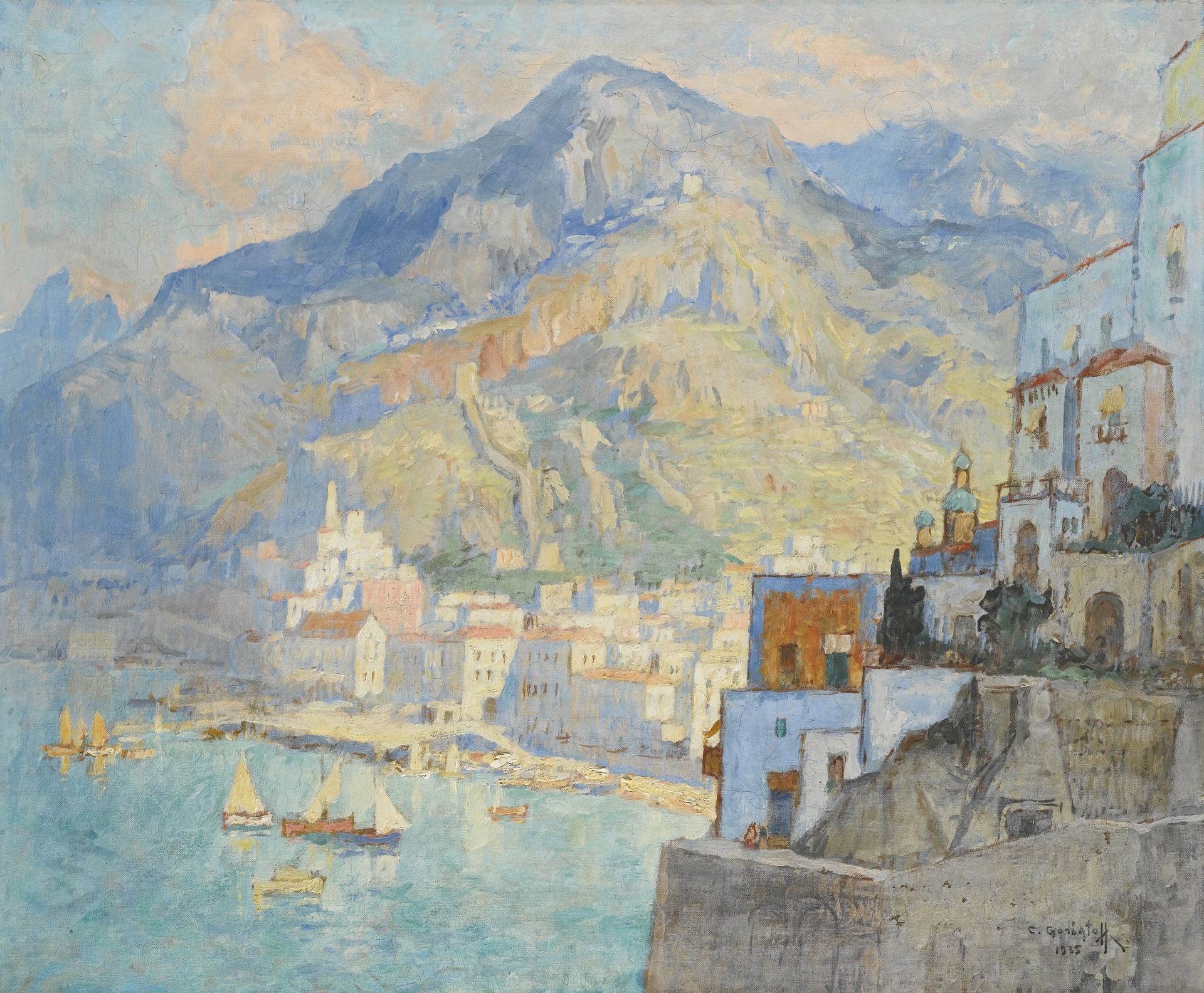 View Of Amalfi by Konstantin Gorbatov