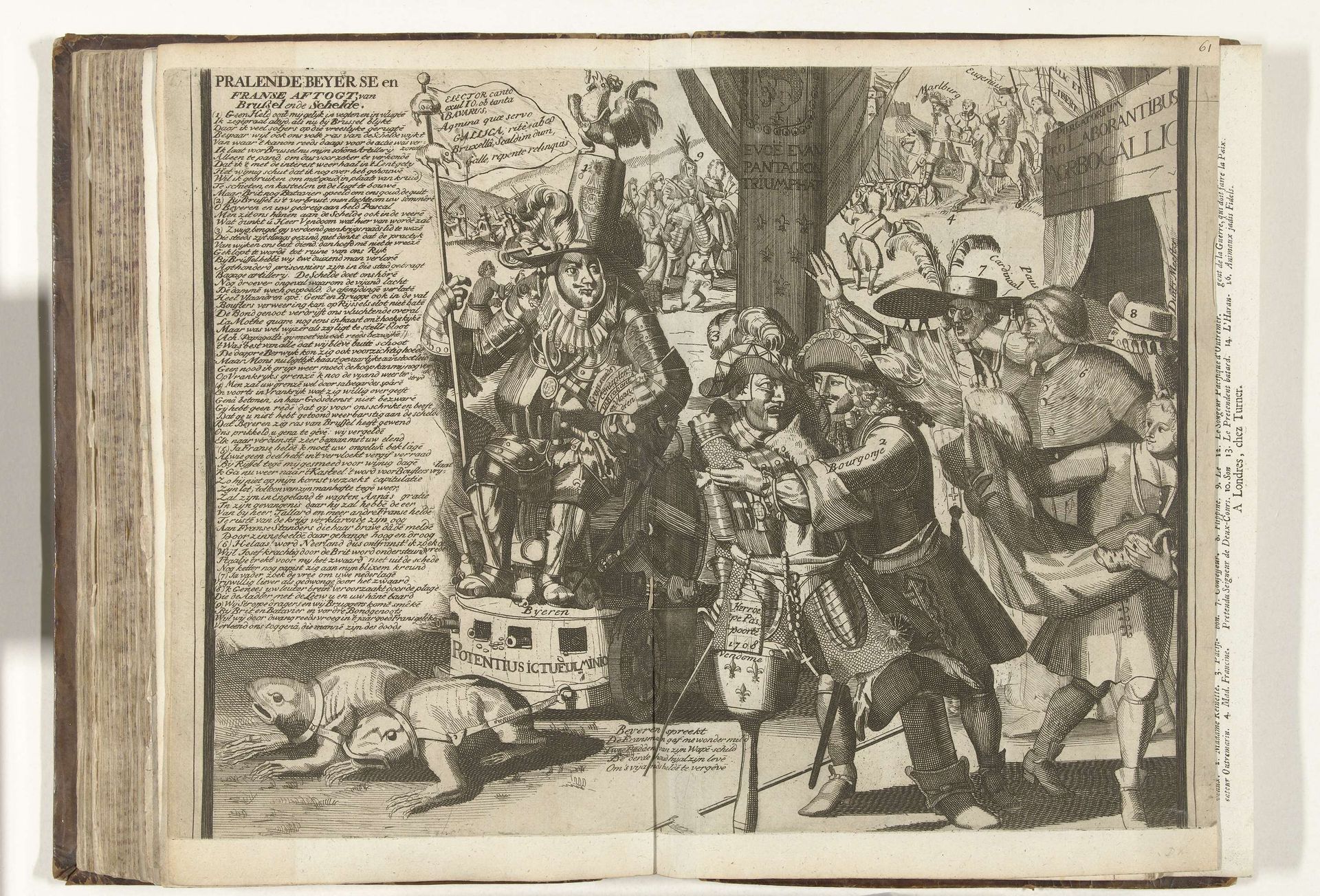 Aftocht van de keurvorst van Beieren en de Fransen, 1708 by Carel Allard