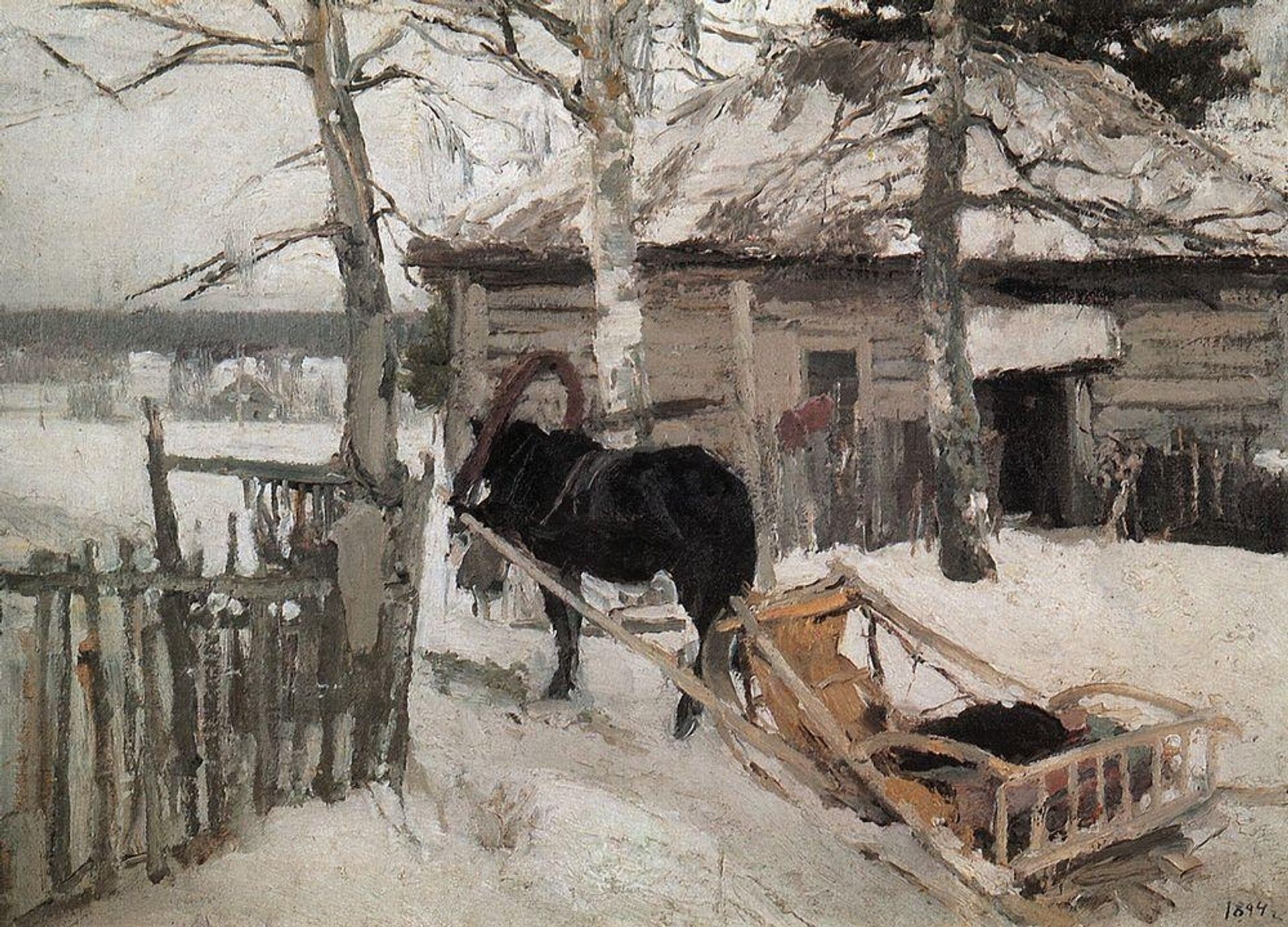 Winter by Konstantin Alexeevich Korovin
