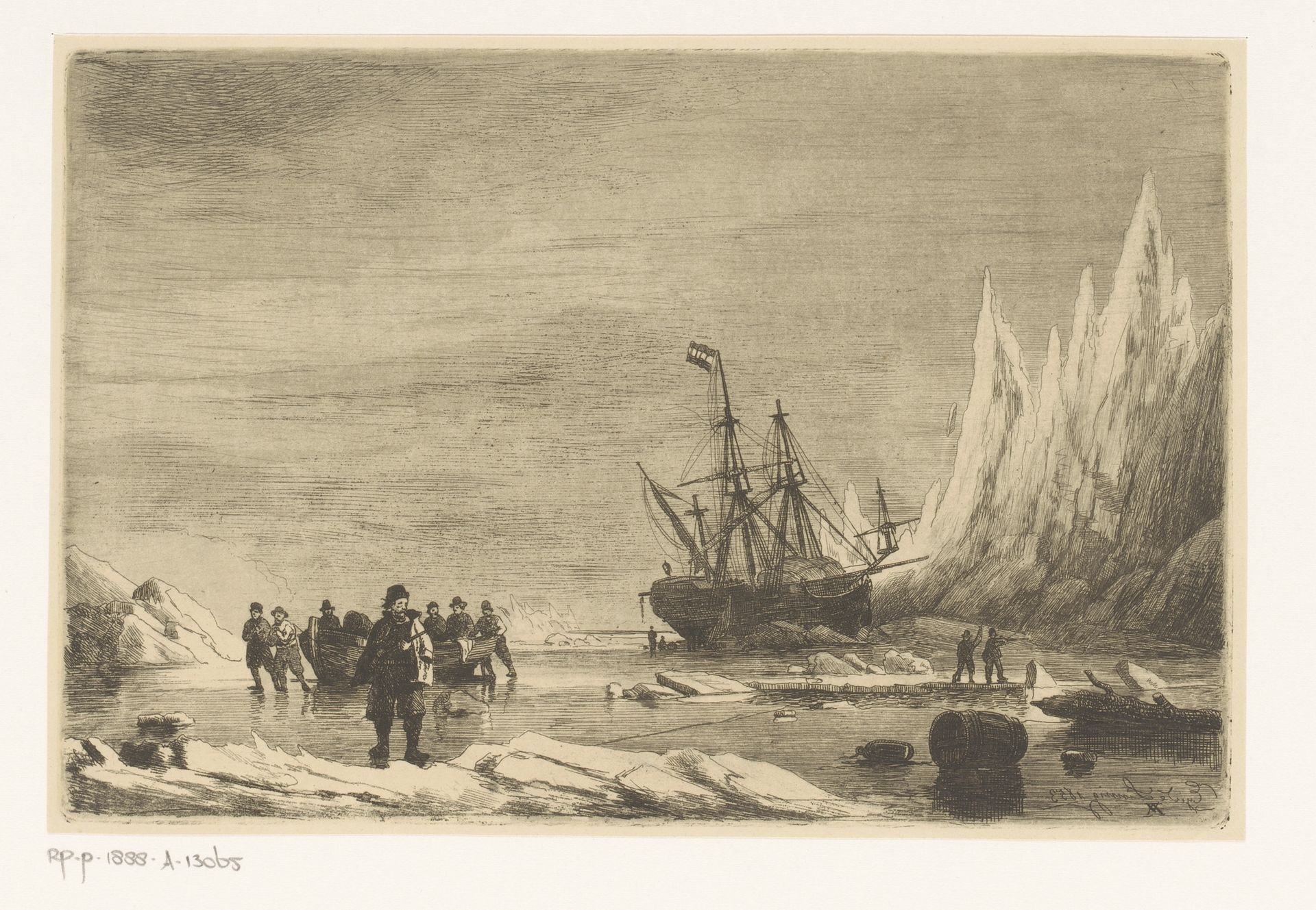 Overwintering op Nova Zembla by Egidius Linnig