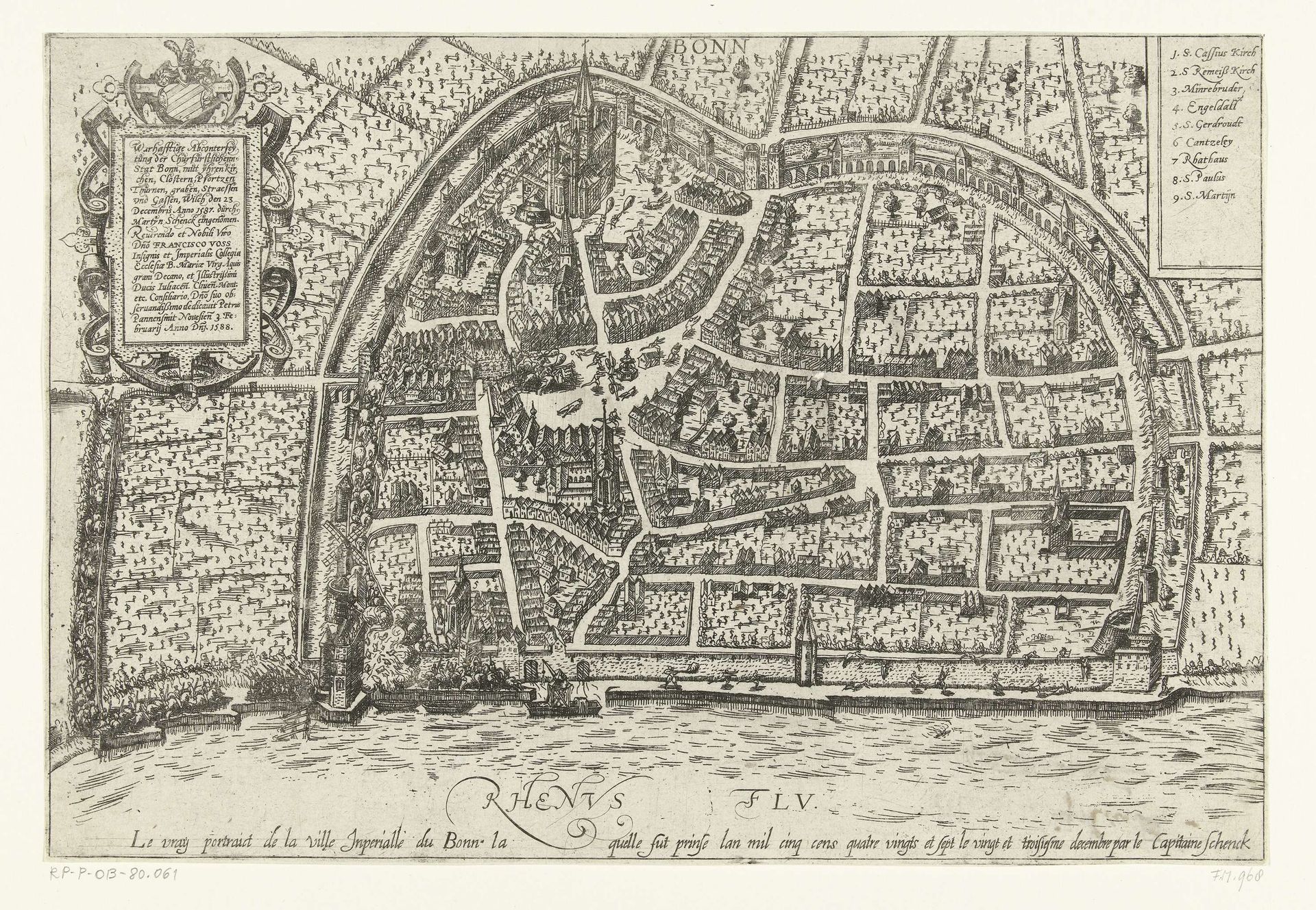 Bonn door Schenck voor Truchsess gewonnen, 1587 by Peter Pannensmit