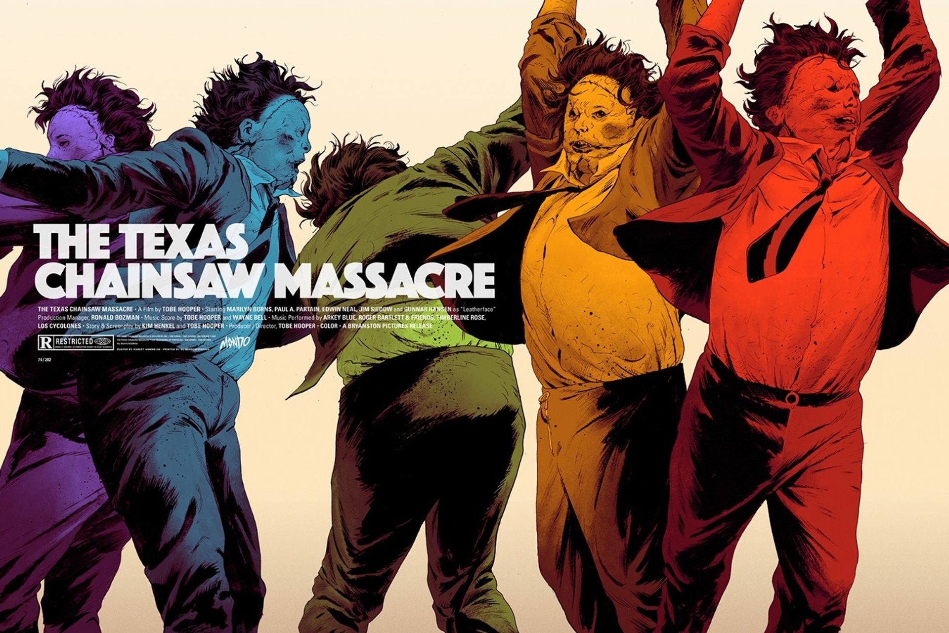 Texas Chainsaw Massacre Screen Print by Robert Sammelin