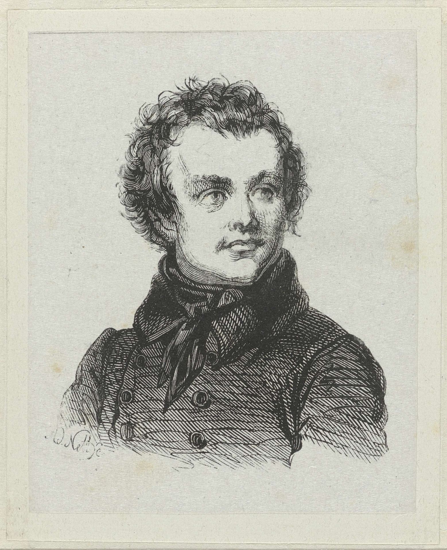 Portret van de schilder François Verheyden by Adolphe Frédéric Nett