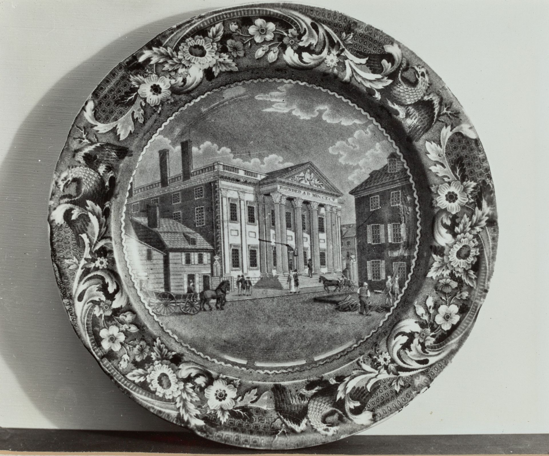 Plate - "Bank of U.S., Philadelphia" by Helmut Hiatt