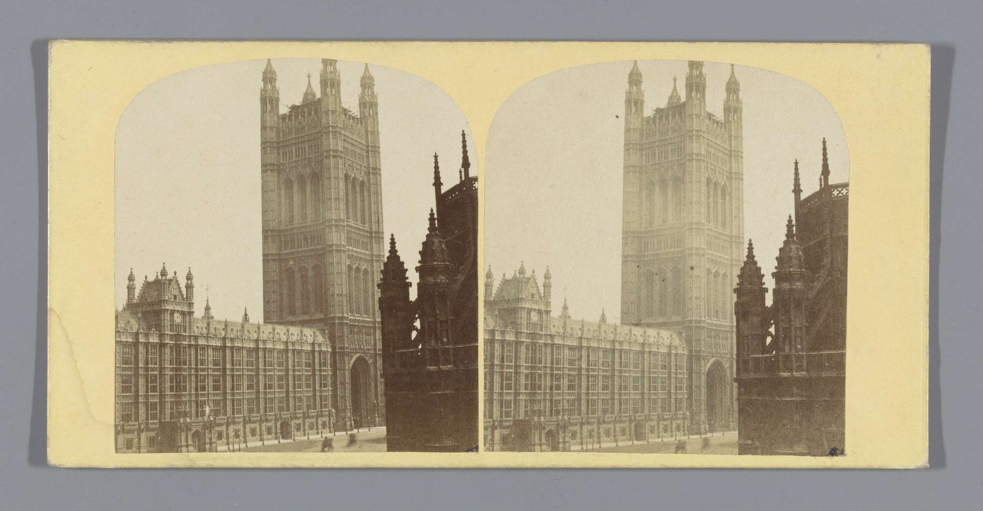 Gezicht op de Victoria Tower te Londen by James Elliott