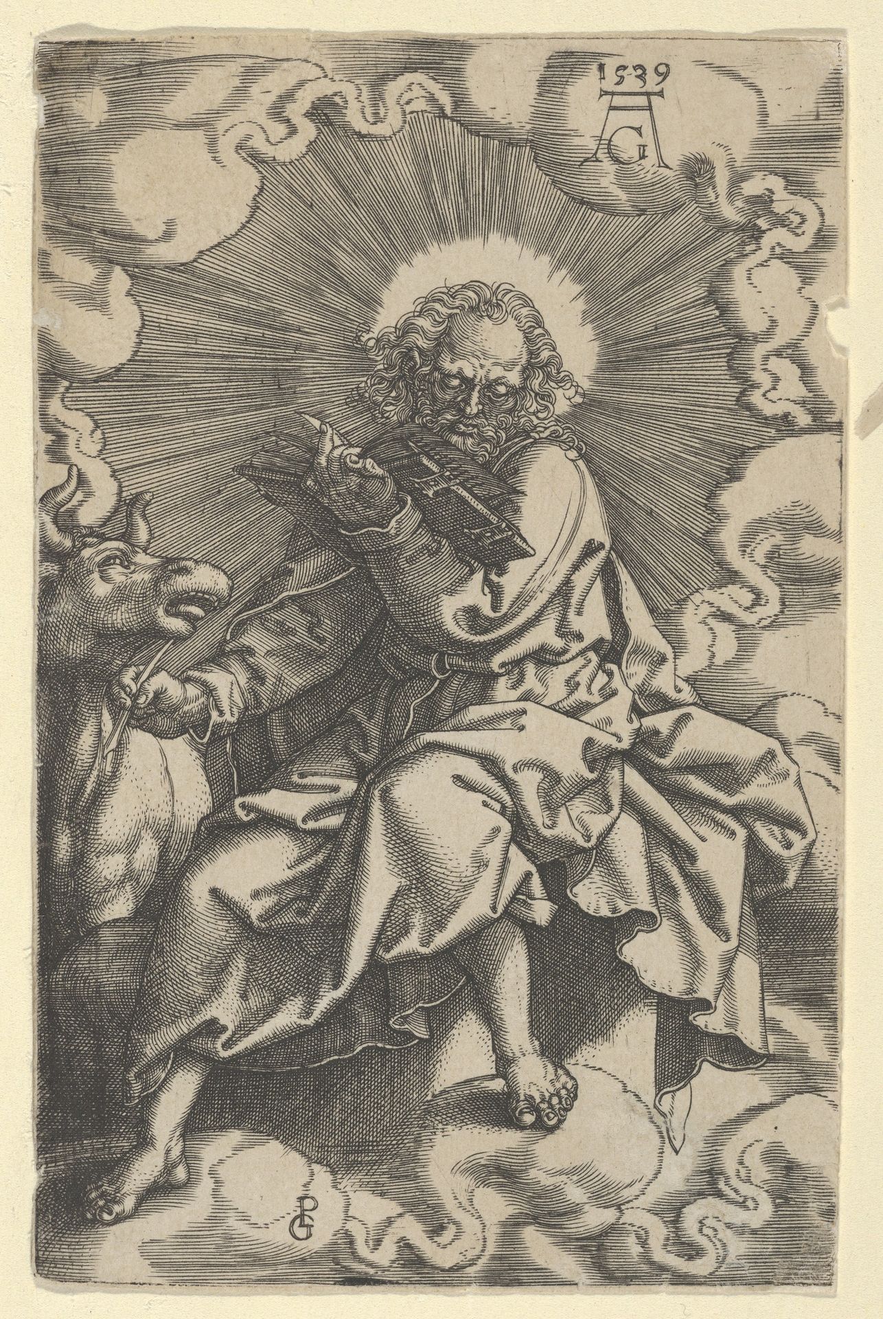 Saint Luke, from The Four Evangelists by Heinrich Aldegrever