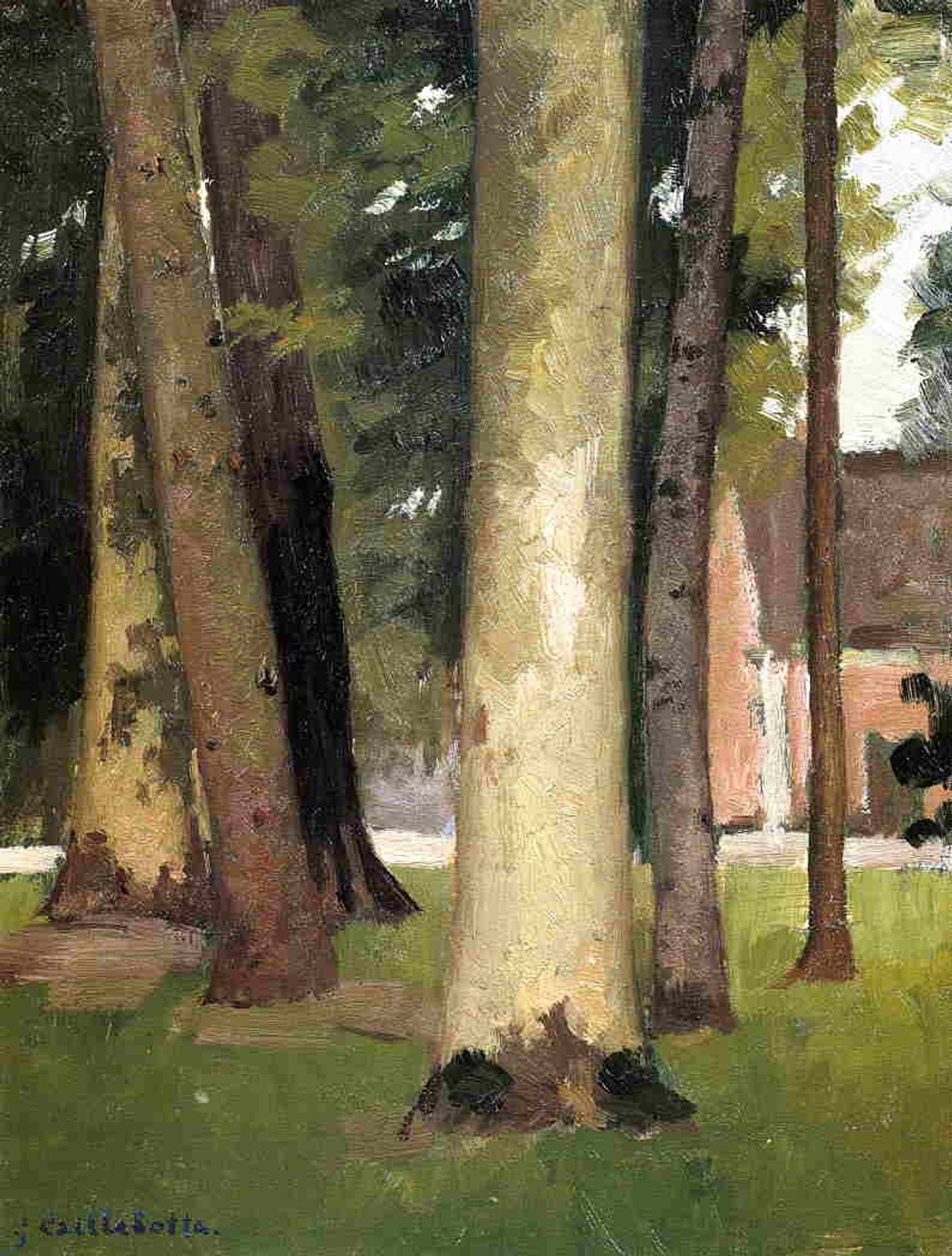 Yerres, Through the Grove, the Ornamental Farm by Gustave Caillebotte