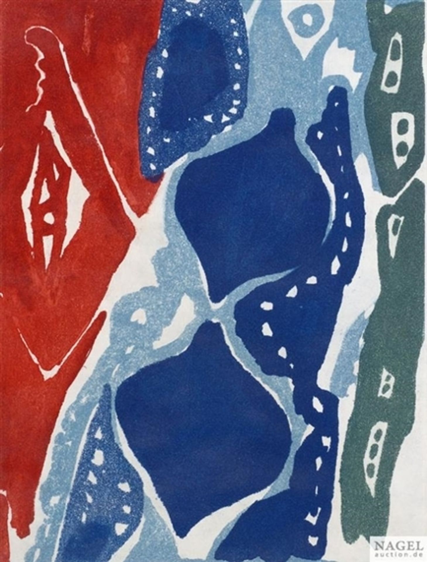 Farbaquatinta 1965-7 by Ernst Wilhelm Nay