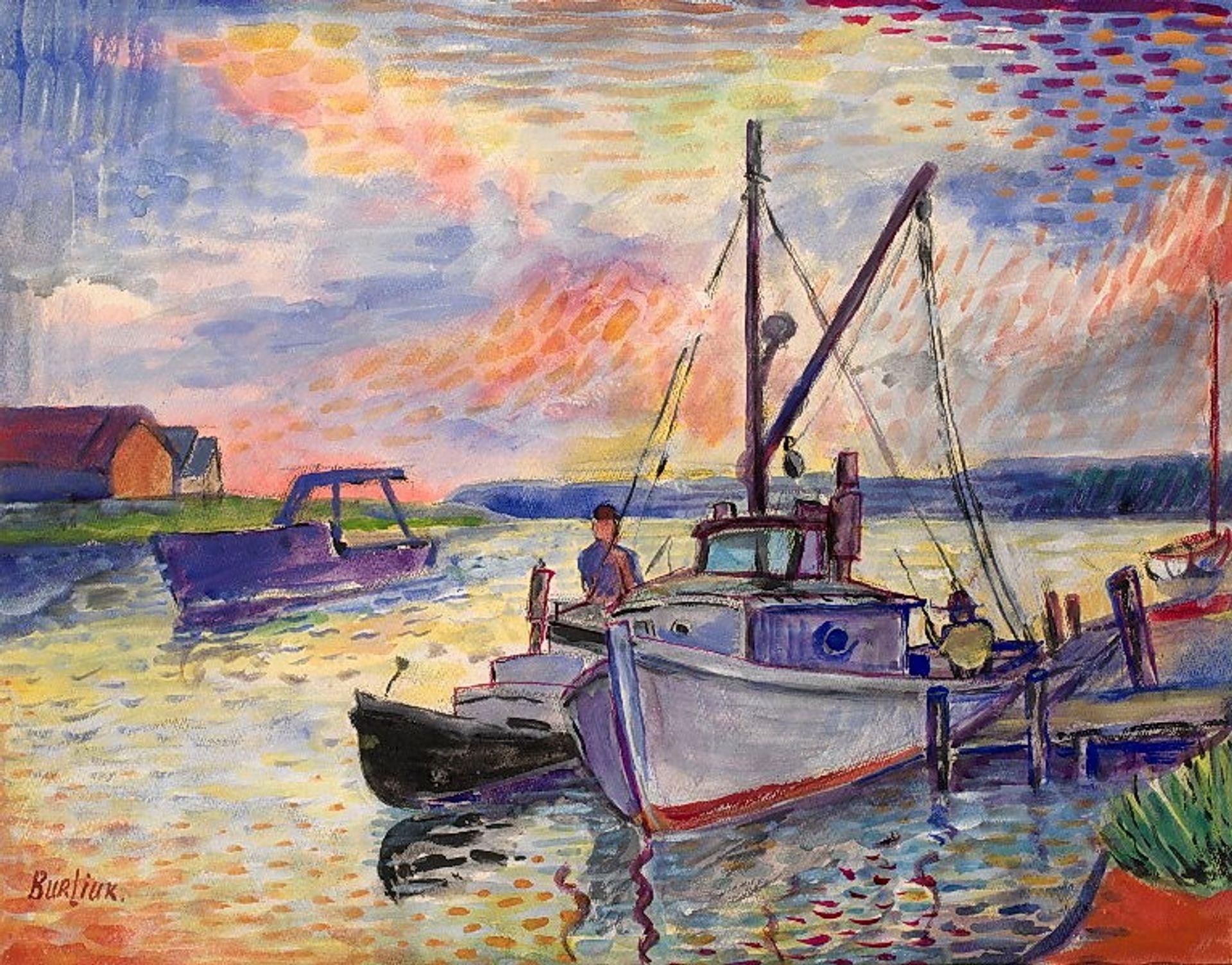 Boats by David Burliuk