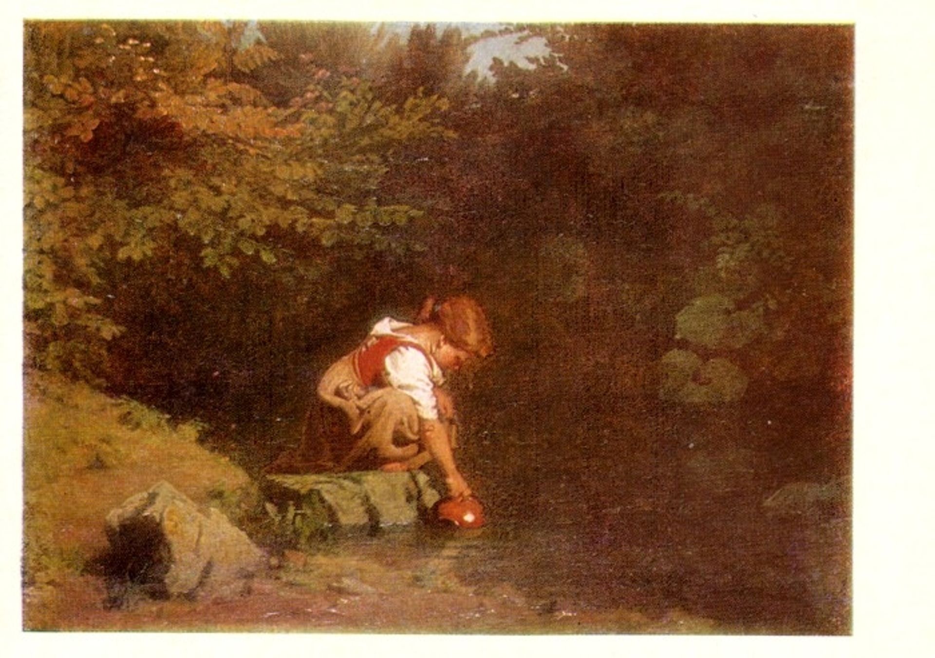 Girl at the Spring by Johann Koler