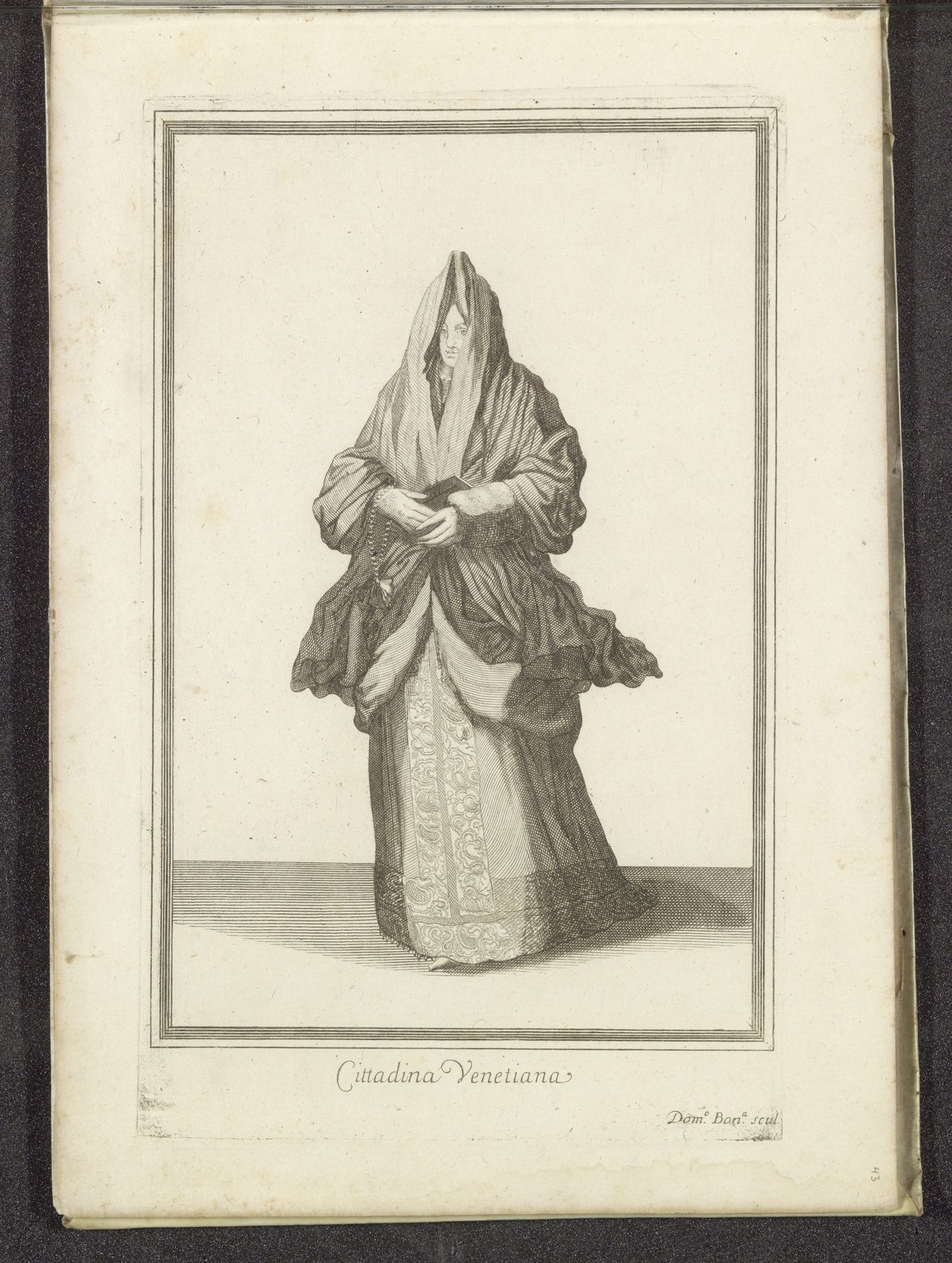 Venetiaanse vrouw by Domenico Bonavera