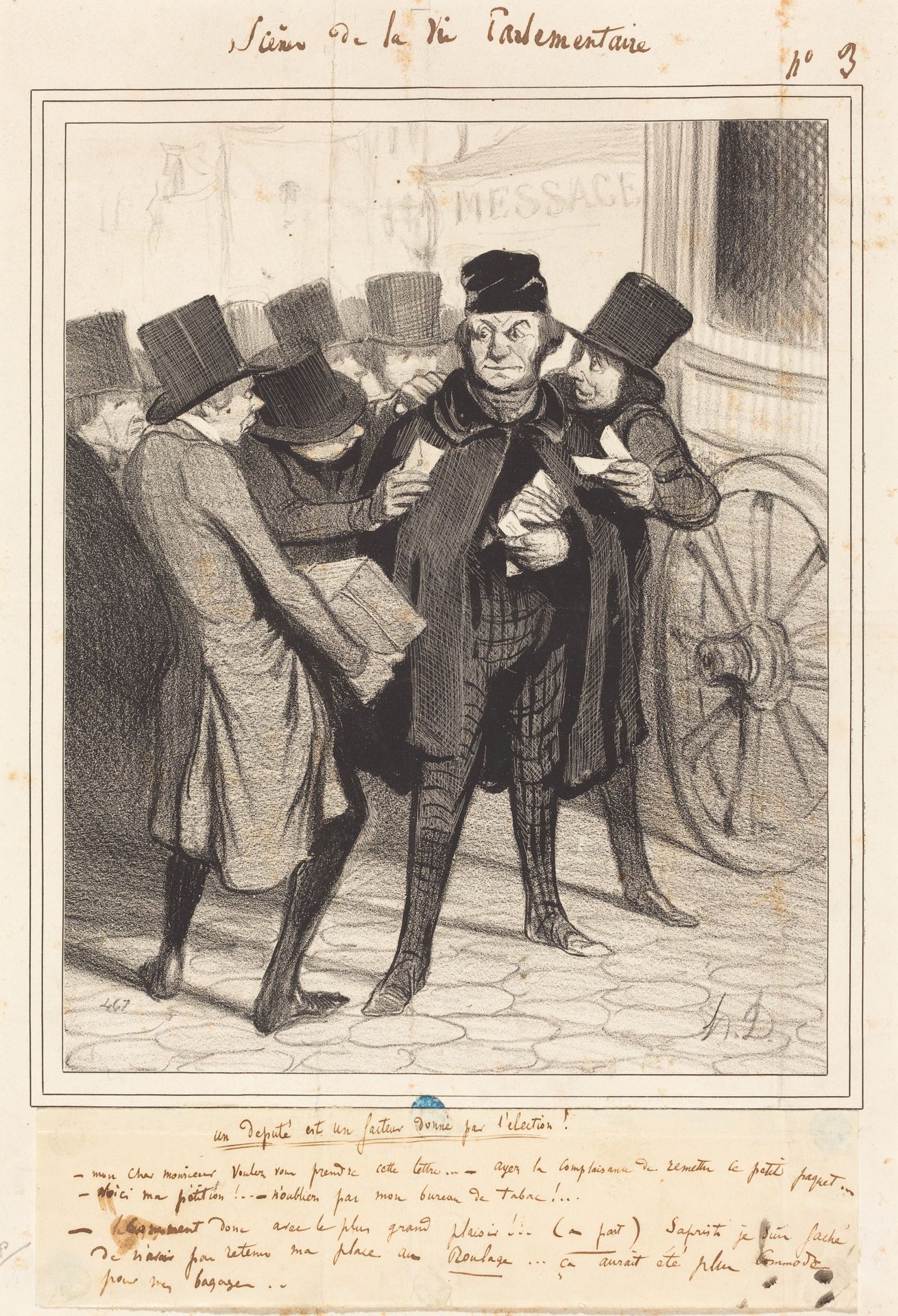 Un Voyage d'agrément a Paris by Honoré Daumier
