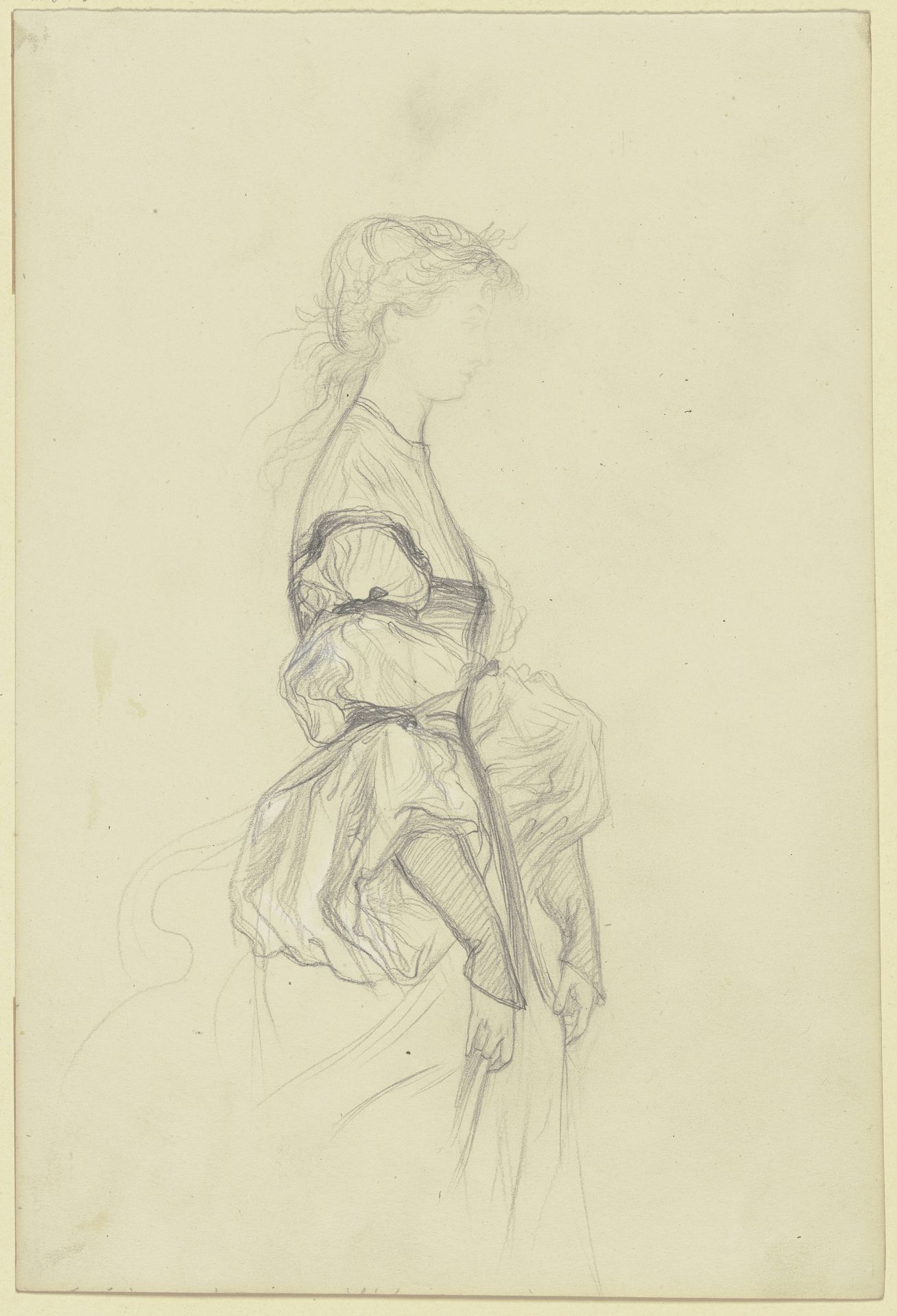 Schneewittchen nach rechts, das Kleid leicht raffend by Victor Müller