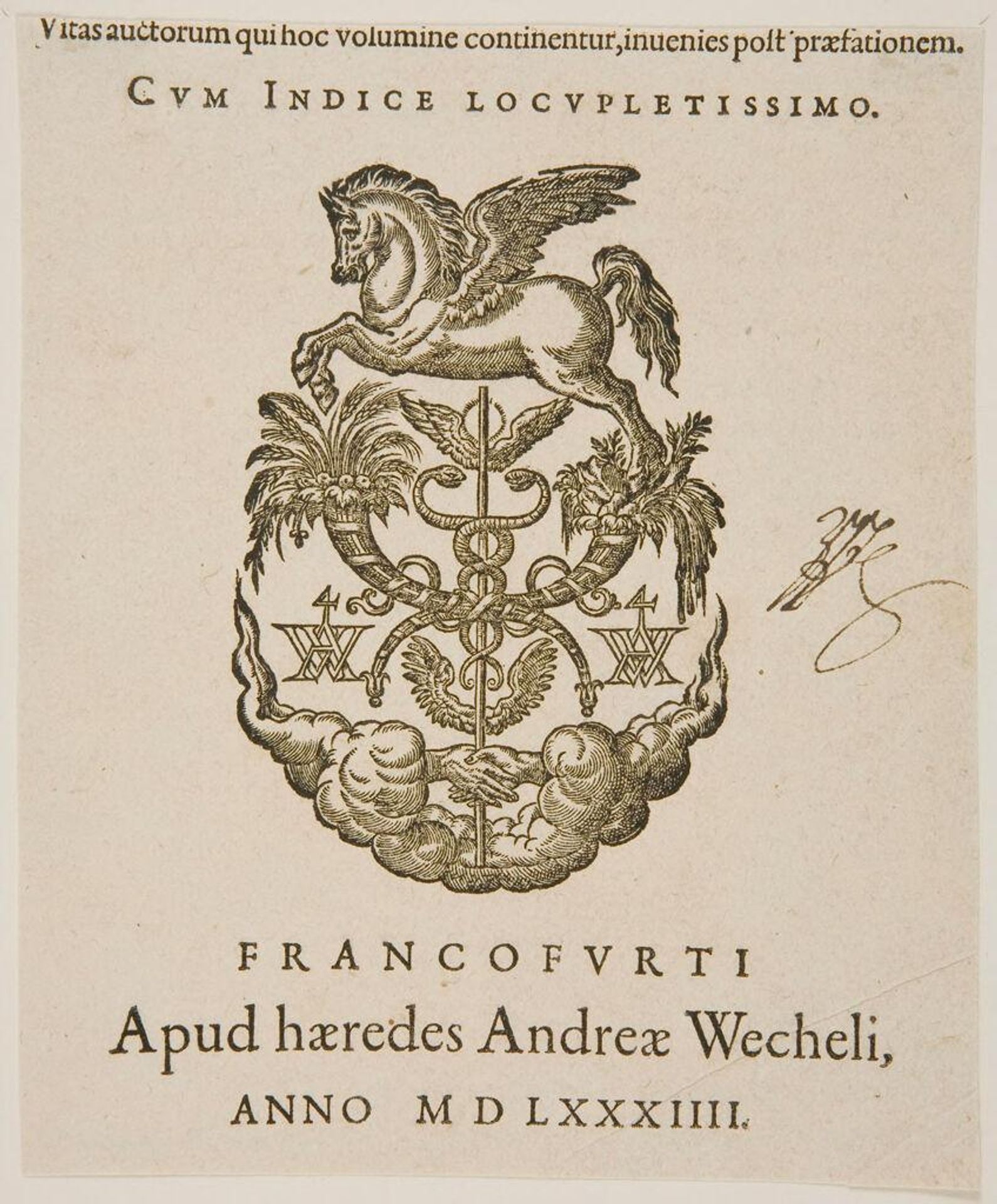Printer's Mark of Andreas Wechel and Heirs by Anonymous