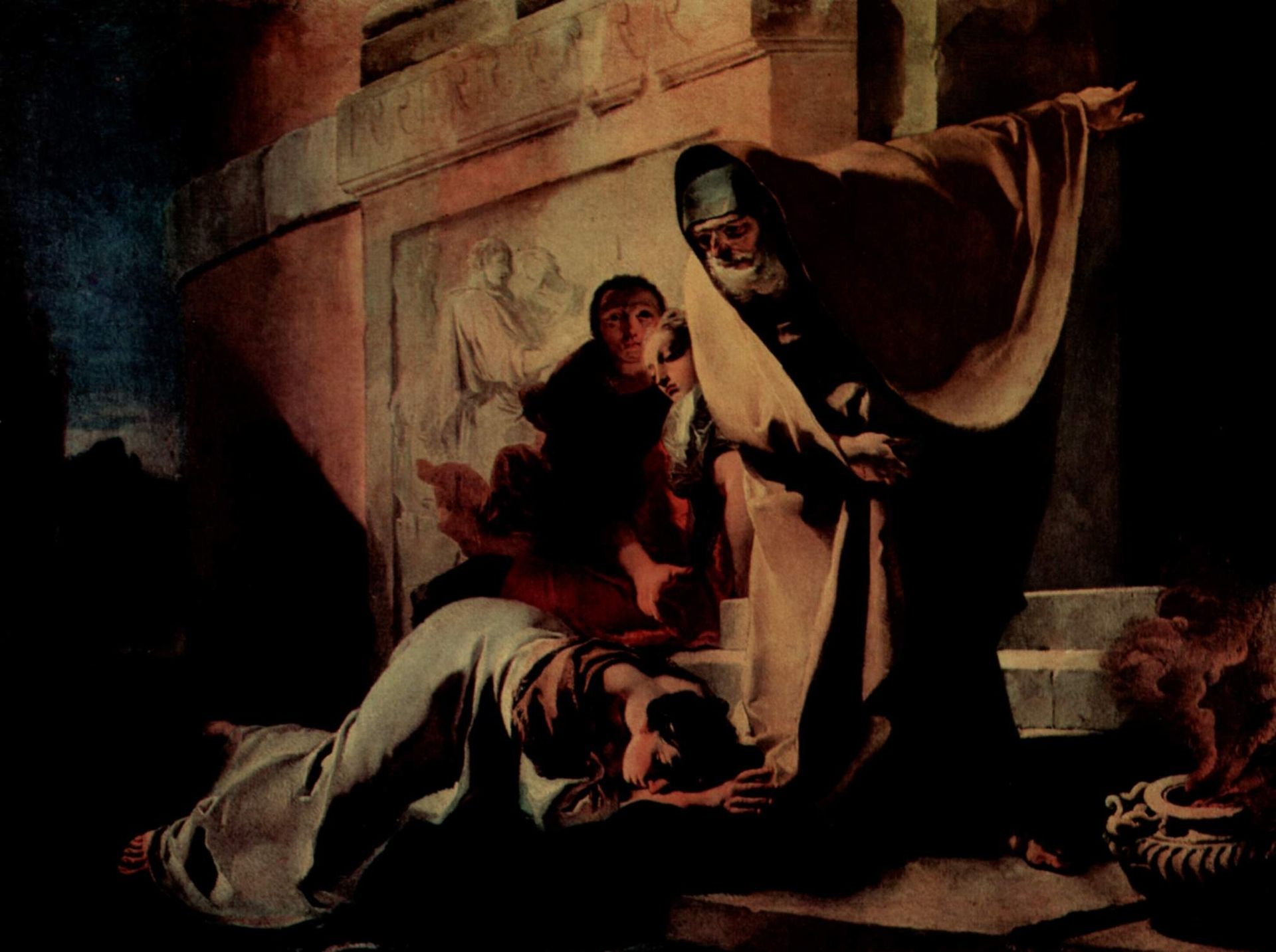 The Repudiation of Hagar by Giovanni Battista Tiepolo
